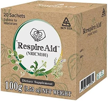 سان تن RespireAid™ | پشتیبانی از ریه و تنفس | پاکسازی و سم زدایی ریه | 100 گرم (20 ساشه)؛ 5 گرم در هر ساشه