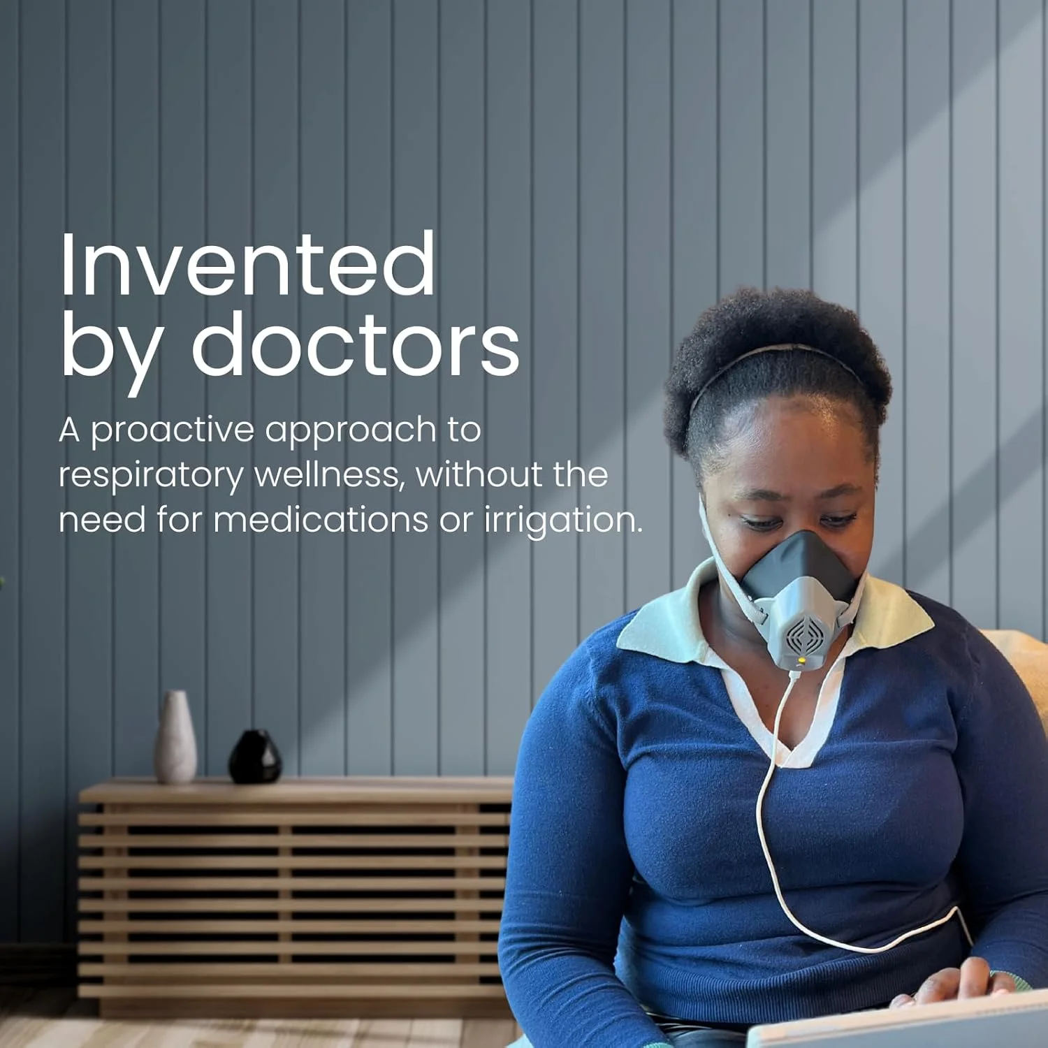 ماسک پاک کننده بینی و گلو | رفع گرفتگی | جایگزین شستشوی بینی بدون ایجاد کثیفی | تسهیل تنفس و آرامش | بدون عوارض جانبی | اختراع پزشکان | مناسب بزرگسالان