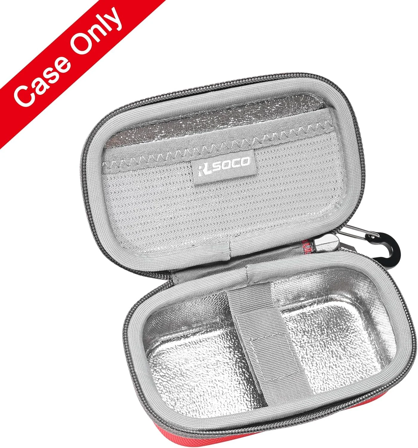 کیف حمل برای دستگاه استنشاقی آسم بزرگسالان و کودکان - قرمز (فقط کیف)