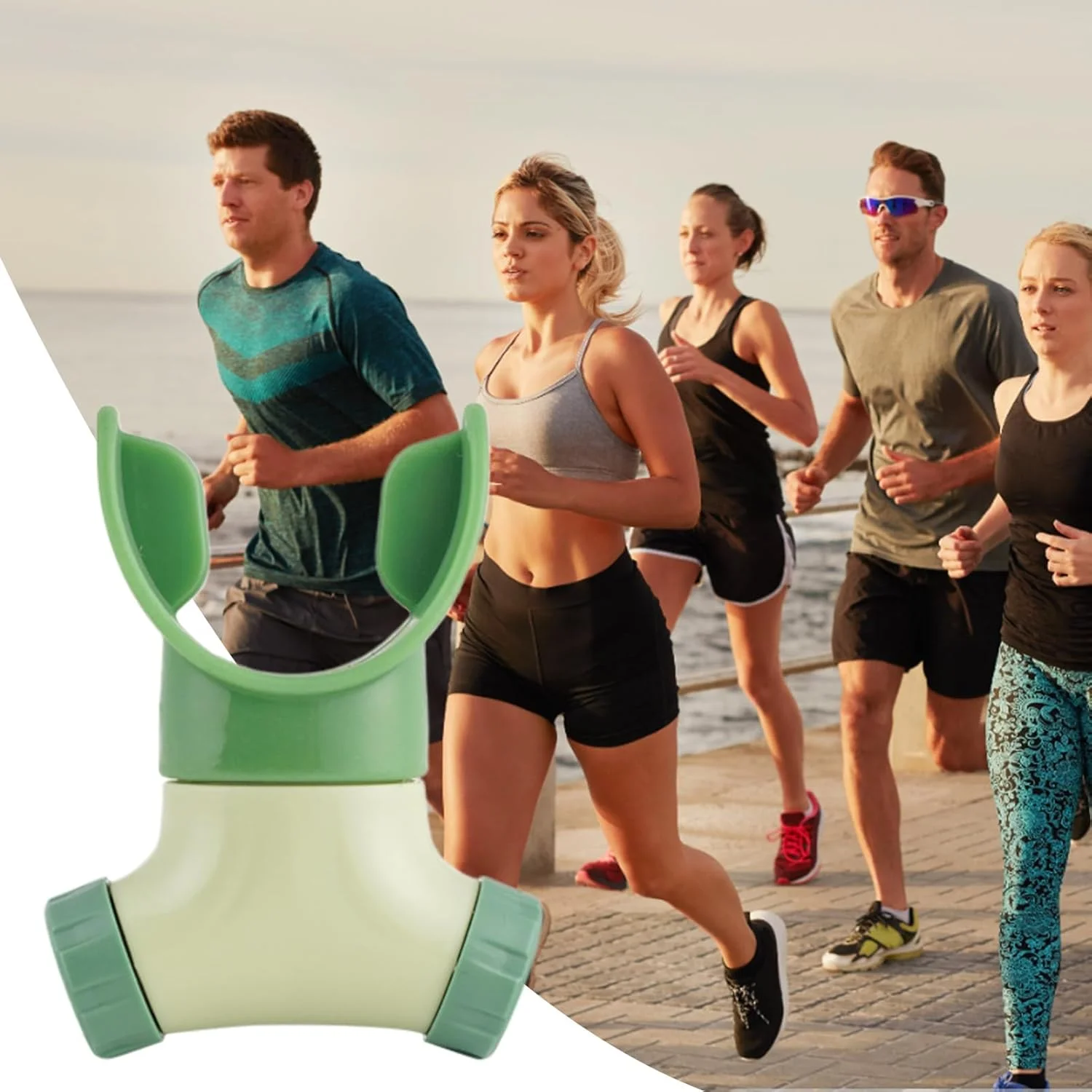 تمرین دهنده تنفسی - تمرین دهنده تناسب اندام ریه، تمرین دهنده تنفس قابل حمل و قابل تنظیم برای آواز خواندن، شنا، قدم زدن، دوچرخه سواری، دویدن