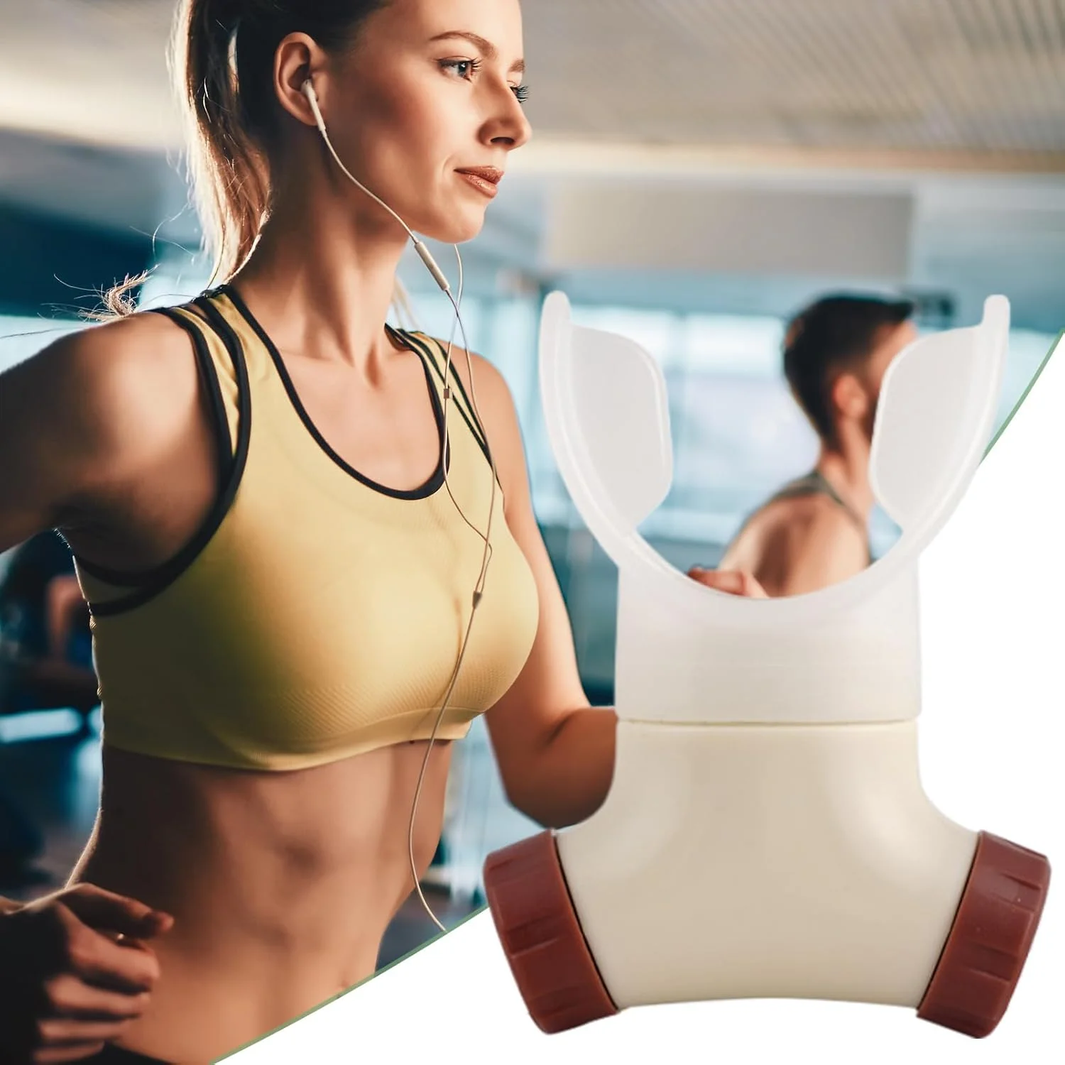 تمرین دهنده تنفسی، دستگاه تمرین ریه، تمرین دهنده تنفس قابل تنظیم قابل حمل، تجهیزات تناسب اندام برای ورزش های پیاده روی، دوچرخه سواری، شنا، آواز خواندن