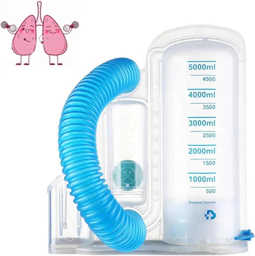 ابزار تمرین تنفس تک توپی 2500 میلی لیتر، دستگاه تمرین اسپیرومتری، ابزار تمرین بازیابی عملکرد ریه