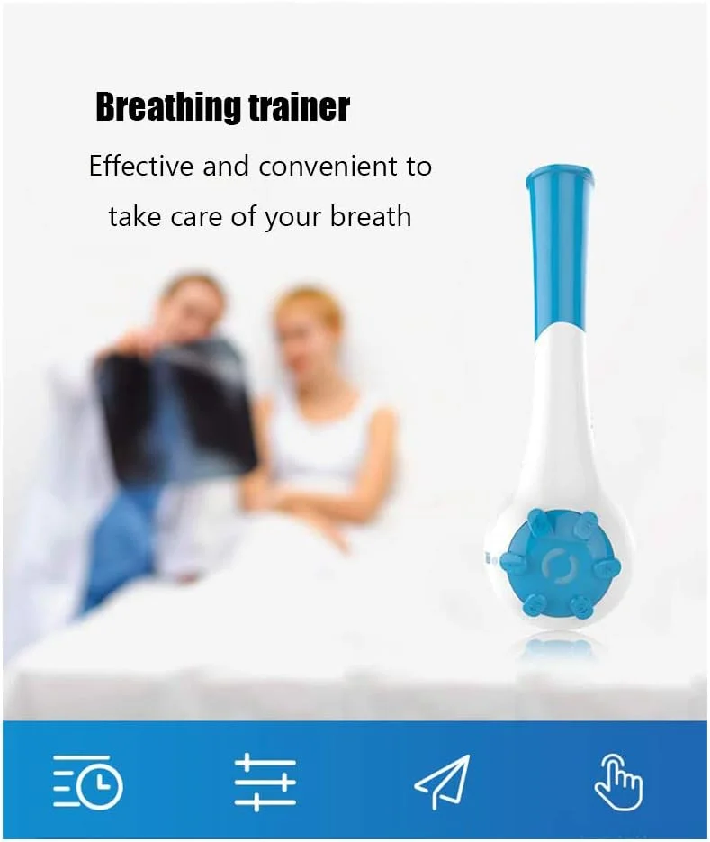 تمرین دهنده تنفسی، دستگاه تمرین تنفس عملکرد ریه، ابزار قابل حمل برای بزرگسالان و کودکان