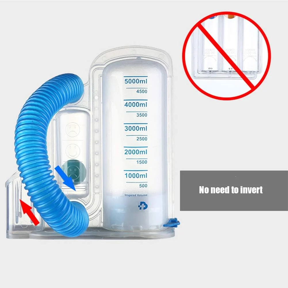 ابزار تمرین تنفس تک توپی 2500 میلی لیتر، دستگاه تمرین اسپیرومتری، ابزار تمرین بازیابی عملکرد ریه