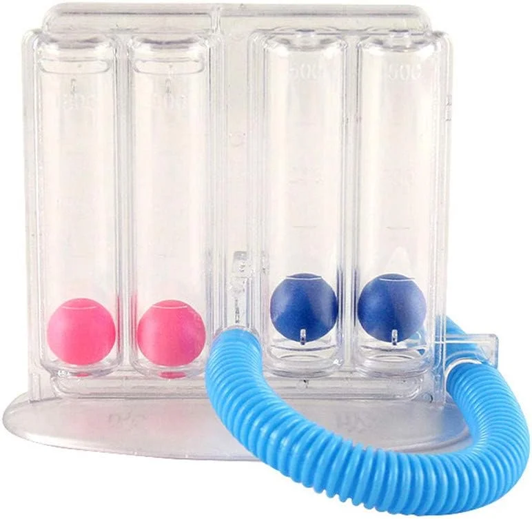 دستگاه تمرین تنفس عمیق، دستگاه تمرین تنفس ریه، ابزار چهار توپی، ابزار تمرین اسپیرومتری