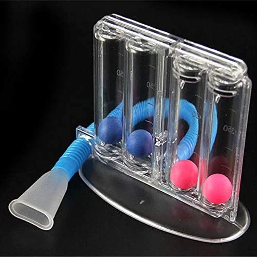 دستگاه تمرین تنفس عمیق، دستگاه تمرین تنفس ریه، ابزار چهار توپی، ابزار تمرین اسپیرومتری