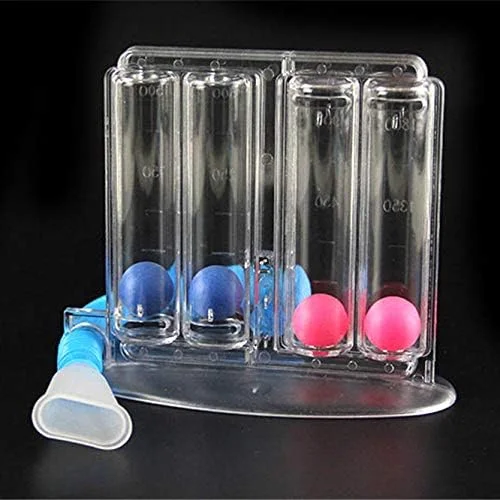 دستگاه تمرین تنفس عمیق، دستگاه تمرین تنفس ریه، ابزار چهار توپی، ابزار تمرین اسپیرومتری