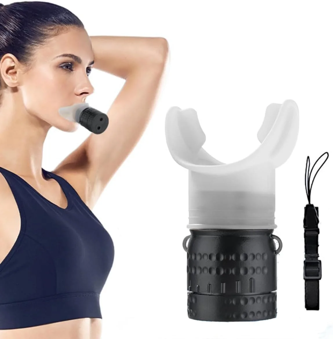 تمرین دهنده تنفسی Proberos® دم/بازدم برای تناسب اندام دویدن، مقاومت قابل تنظیم، بهبود استقامت عضلات