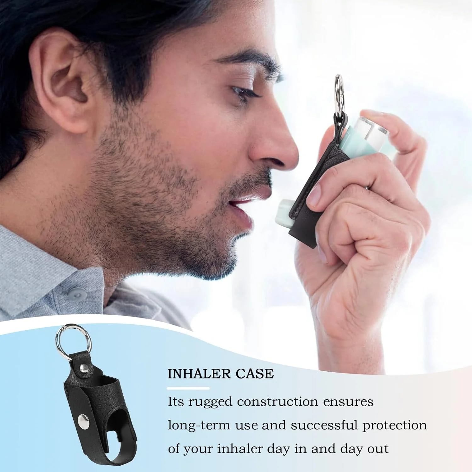 جا کلیدی نگهدارنده استنشاقی قابل حمل، جا کلیدی نگهدارنده استنشاقی چرمی، ابزار ذخیره سازی چرمی PU برای کمپینگ، مسافرت، سفر کاری، خانه، مدرسه