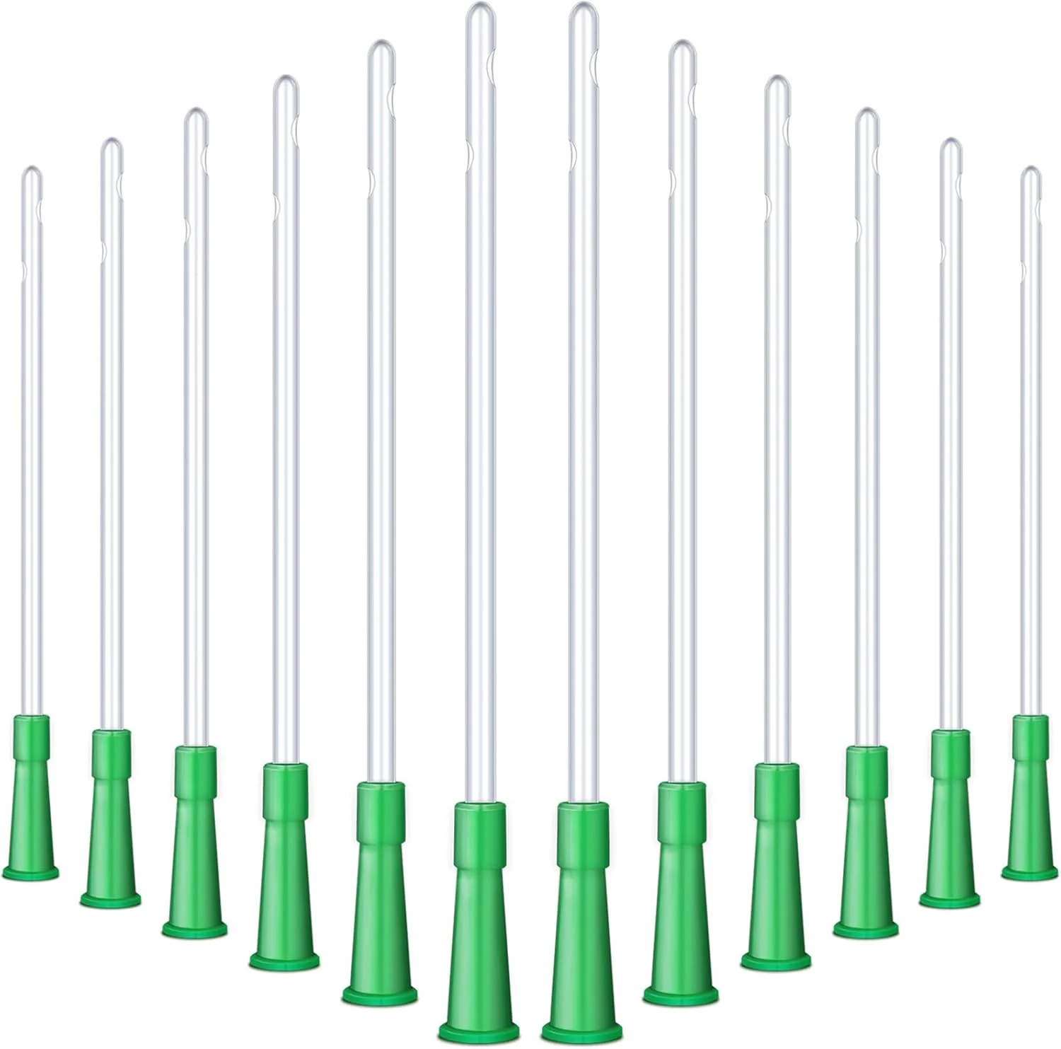مجموعه 150 عددی لوله های جایگزین PVC، لوله های شفاف با انتهای گرد انعطاف پذیر برای درج آسان (14 Fr)