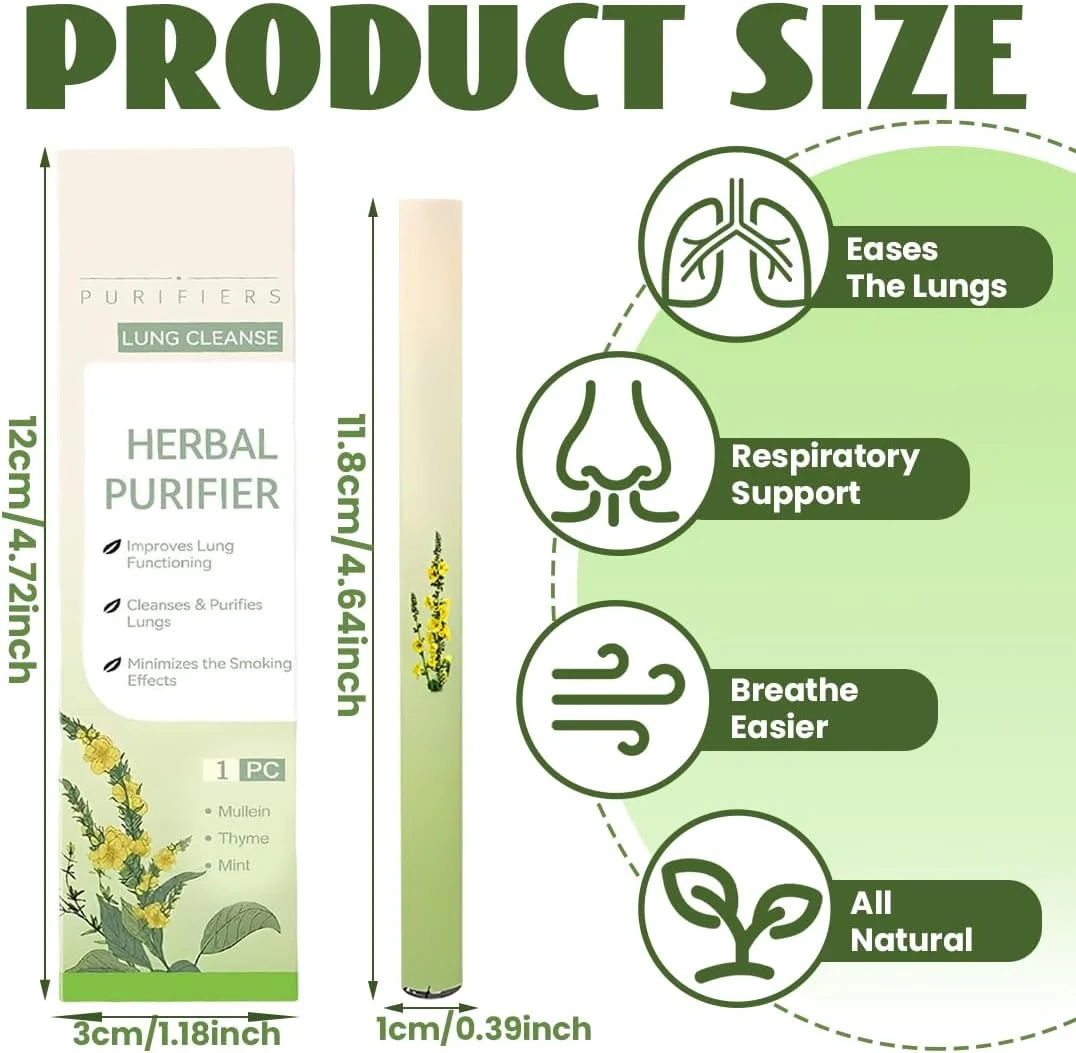 استیک پاک کننده گیاهی، گیاهان طبیعی، طراوت بخش طبیعی برای تنفس و بینی، با منتول، فورا طراوت بخش، ایده آل برای استفاده در سفر و روزمره (سبز)