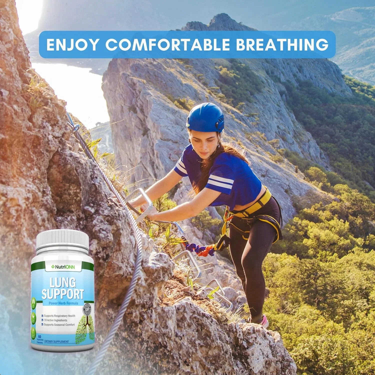 پاکسازی ریه - برنامه سم زدایی قوی ریه - 100٪ گیاهی - عالی برای افراد در معرض آلودگی - پشتیبانی از سلامت تنفسی - کمک به کاهش تولید مخاط - ترویج تنفس راحت