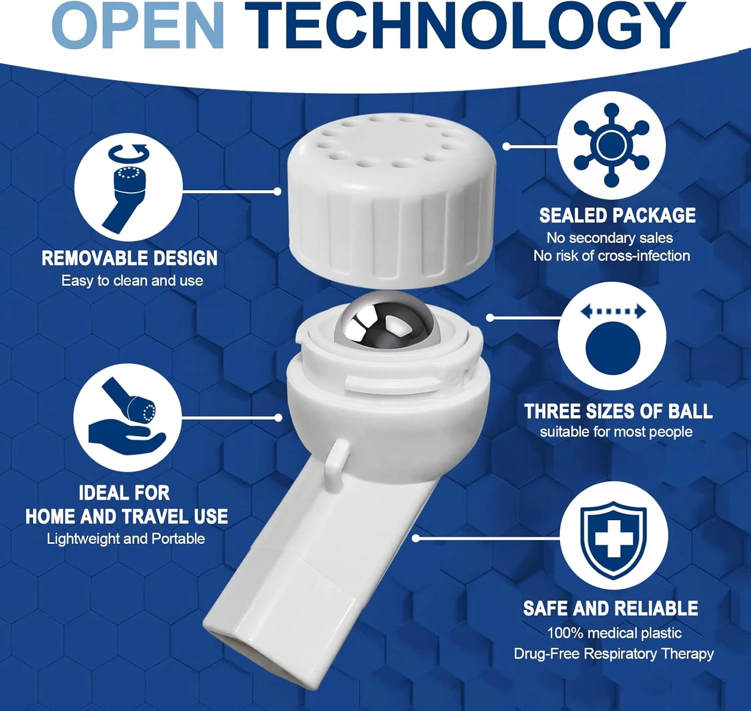 دستگاه تمرین تنفسی ریه NebuAksol، دستگاه تمرین تنفسی برای ریه ها، دستگاه حذف مخاط دریچه ای، دستگاه پاکسازی مخاط و انبساط ریه