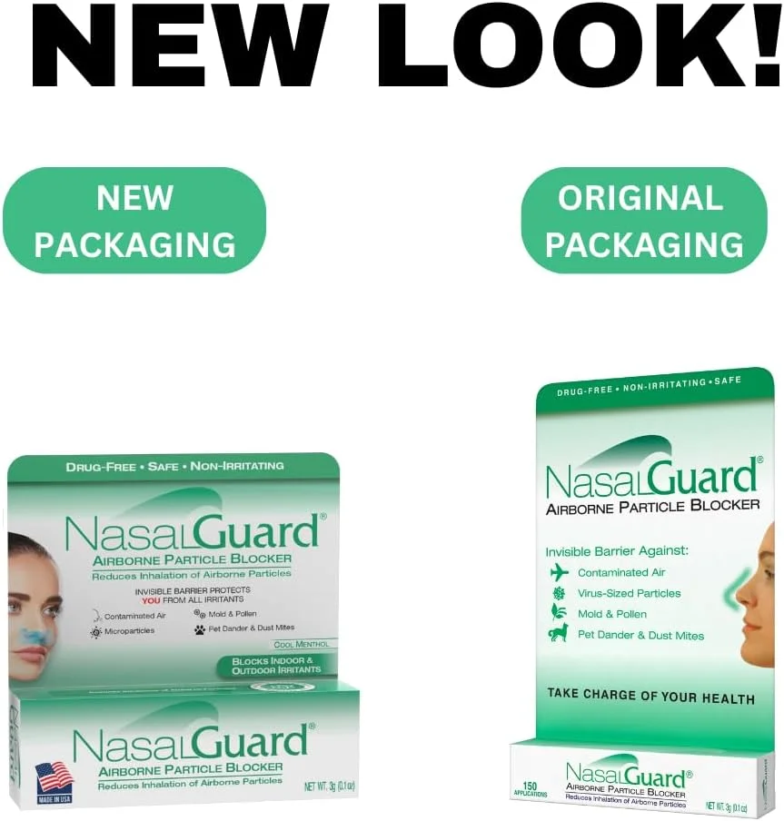 ژل بینی ضد آلرژی و مسدود کننده آلرژن - بدون دارو و ایمن برای افراد مبتلا به آلرژی به گرده، مناسب برای مسافرت هوایی - بیش از 150 بار استفاده در هر تیوب