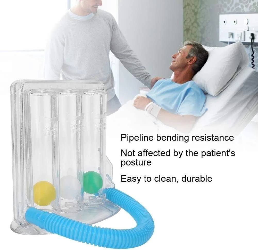 دستگاه تمرین تنفسی سه توپی، دستگاه تمرین اسپیرومتری، دستگاه توانبخشی تمرینات اسپیرومتری، دستگاه تست عملکرد ریه Zeenyi