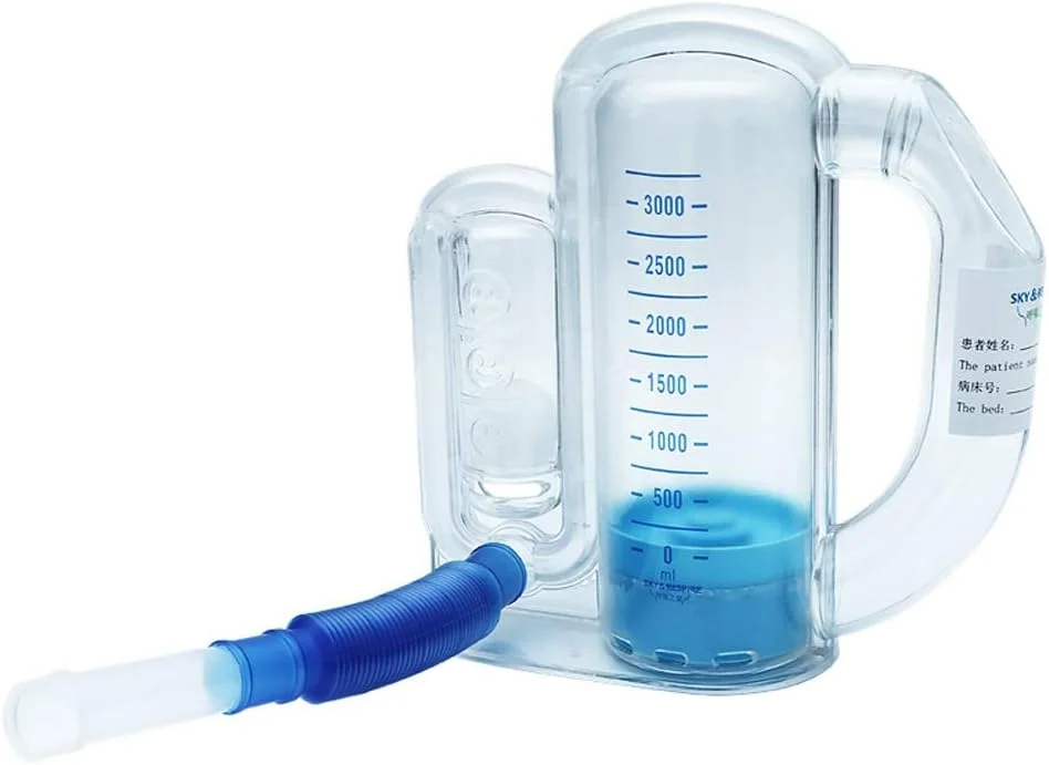 دستگاه تمرین تنفسی برای تقویت عملکرد ریه، مناسب برای تمرین اسپیرومتری و بهبود عملکرد ریوی افراد میانسال و سالمند