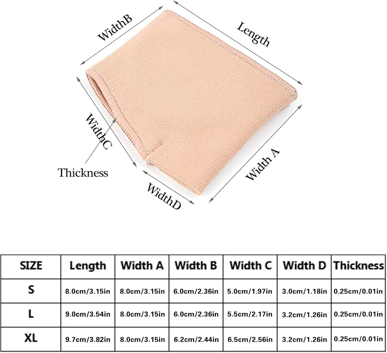 بالشتک های محافظ پنجه پا - پدهای آستین متاتارس نرم و راحت با پدهای ژله ای تسکین دهنده درد پد های جلوی پا برای زنان و مردان (L)