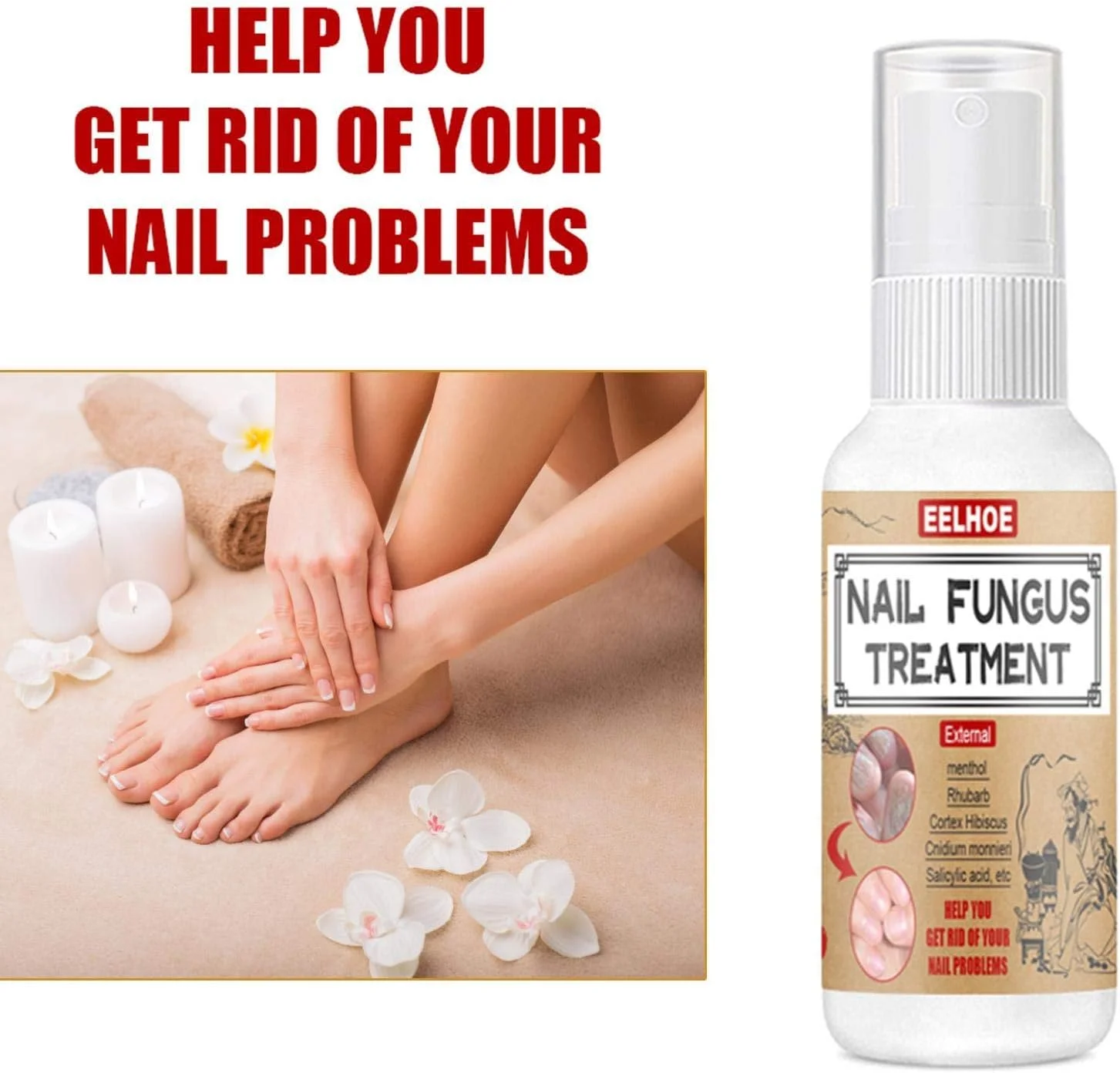 اسپری ترمیم ناخن ZYZY، درمان تغییر رنگ و آسیب دیدگی ناخن، اسپری ترمیم ناخن ضد قارچ برای ناخن های دست و پا