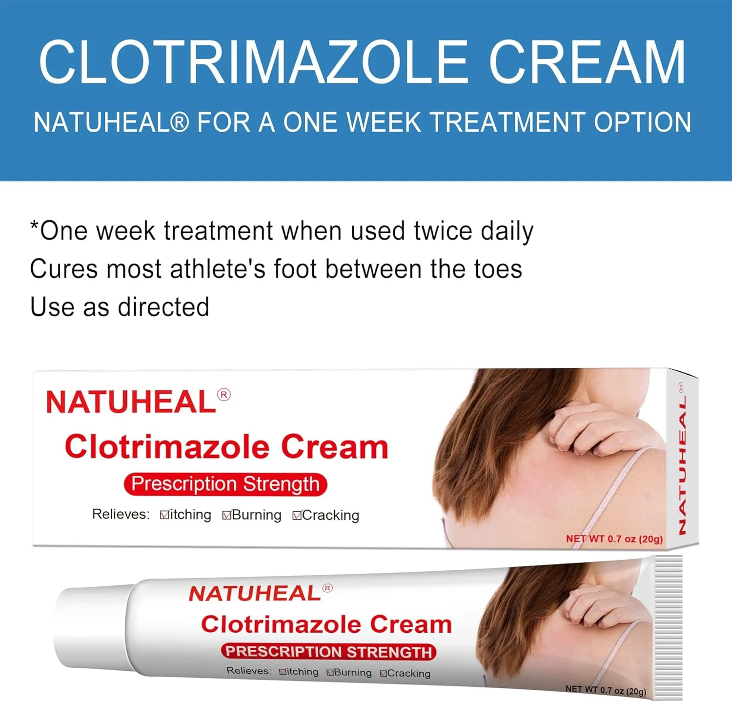 کرم ضد قارچ 20 گرمی - کرم ضد قارچ پوست برای تسکین خارش ناشی از عفونت های قارچی، اگزما و غیره، موثر در درمان پای ورزشکاران، تسکین دهنده خارش، تسکین سریع پوست قارچی صورت و بدن