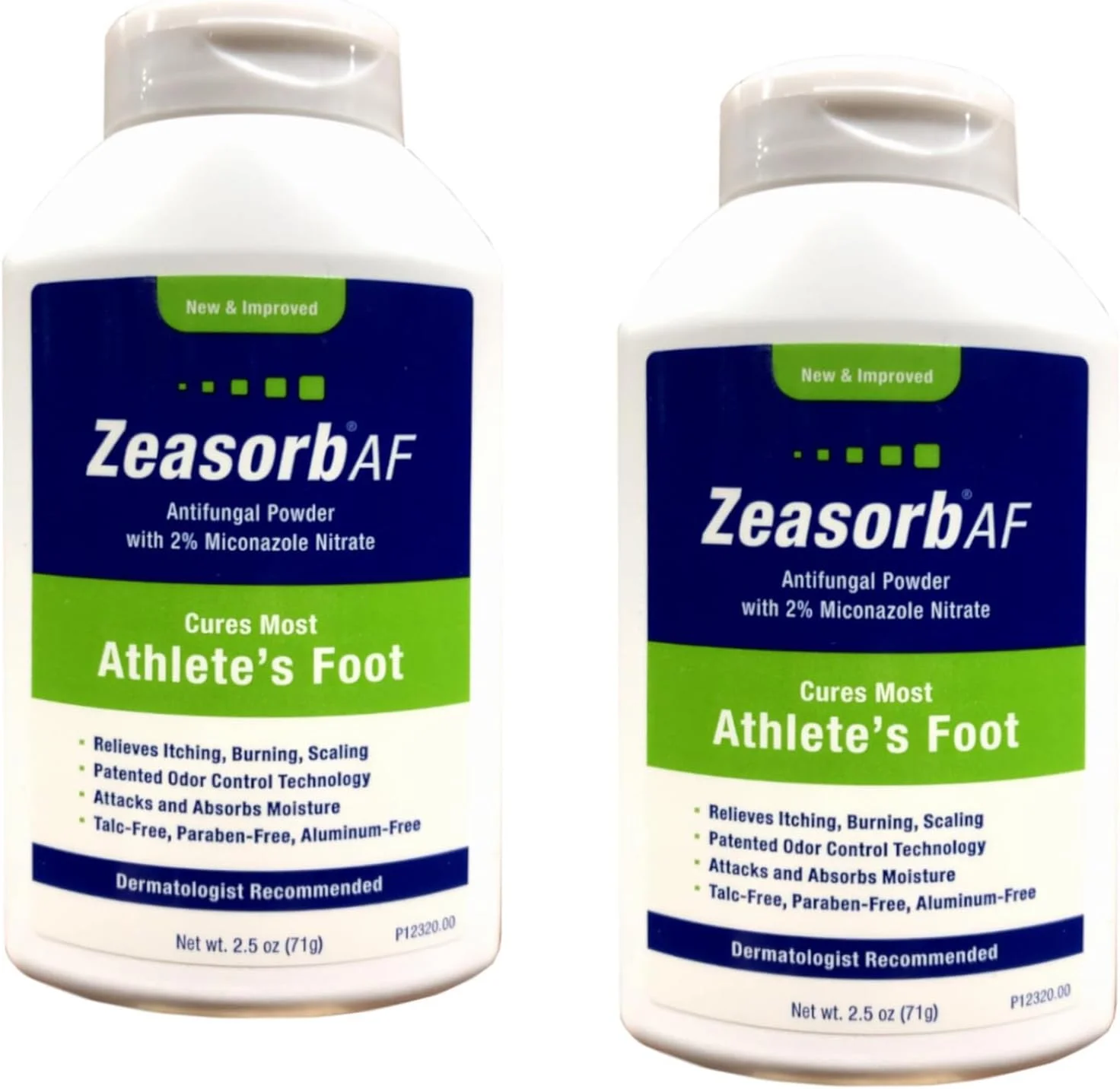 پودر درمان ضد قارچ Zeasorb، پای ورزشکاران، 70 گرم (بسته 2 عددی)