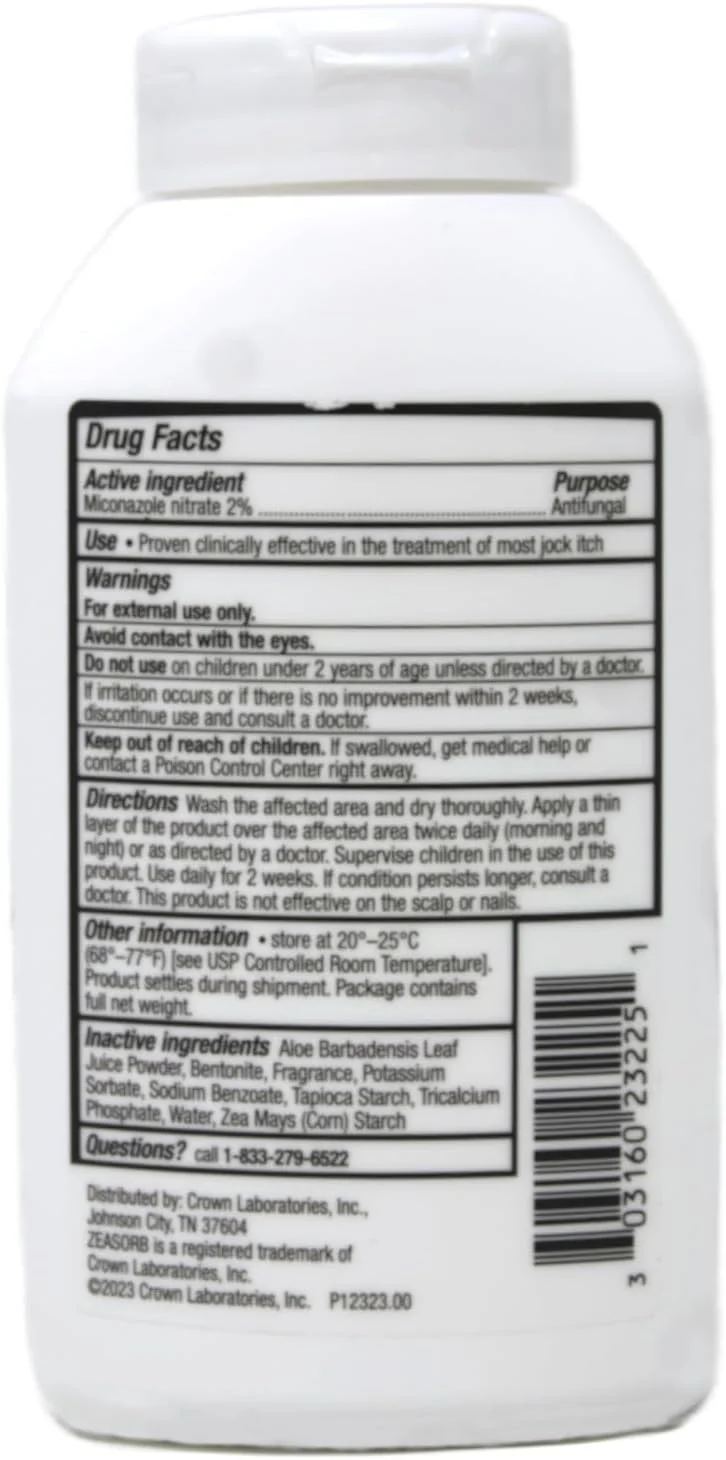 پودر درمانی ضد قارچ Zeasorb - 70 گرم، بسته 6 عددی