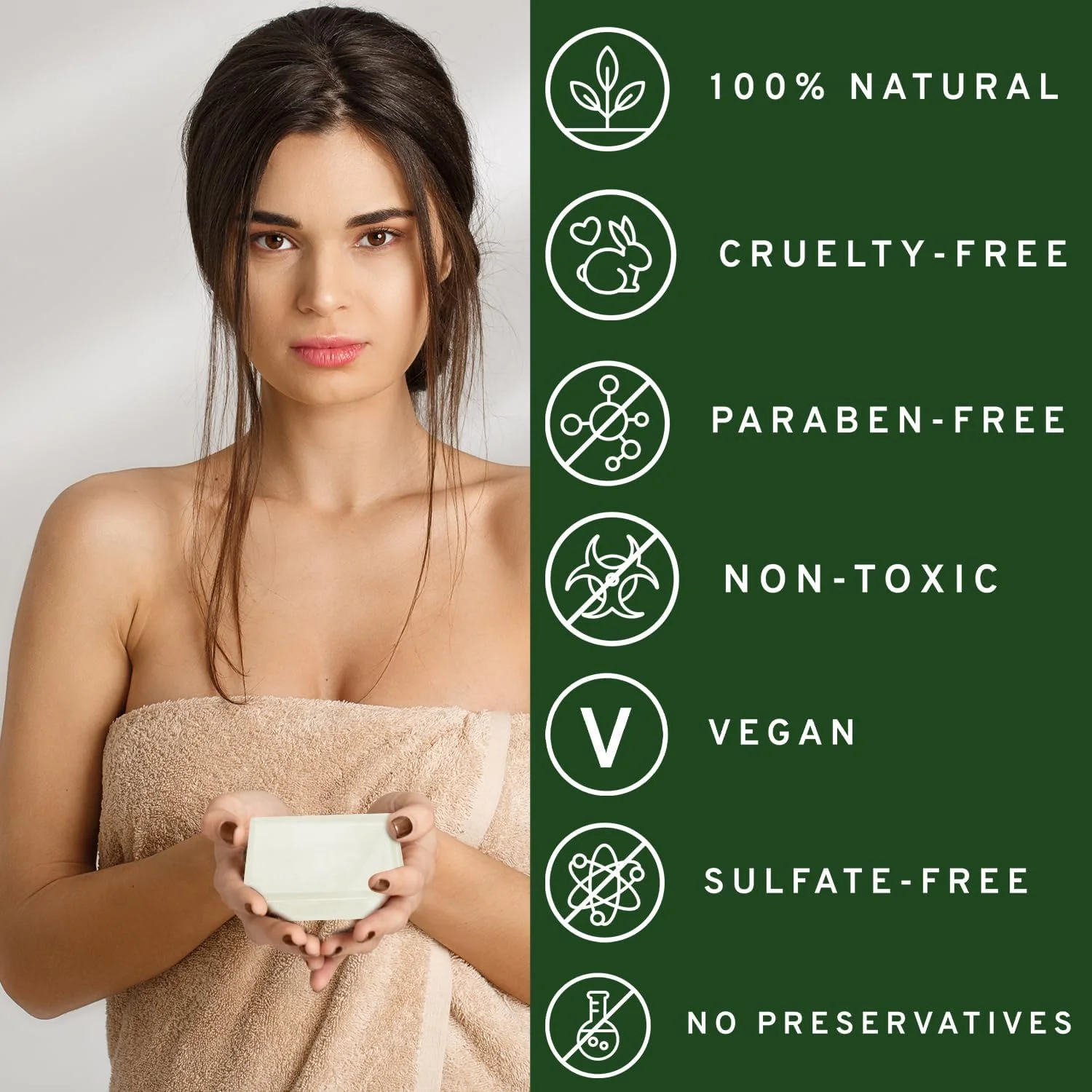 صابون روغن درخت چای برای صورت و بدن، 113 گرم - پاک کننده طبیعی پوست ضد قارچ و ضد عفونی کننده - صابون آنتی فونگال حاوی روغن های ضروری خالص برای قارچ، کرم حلقوی، آکنه