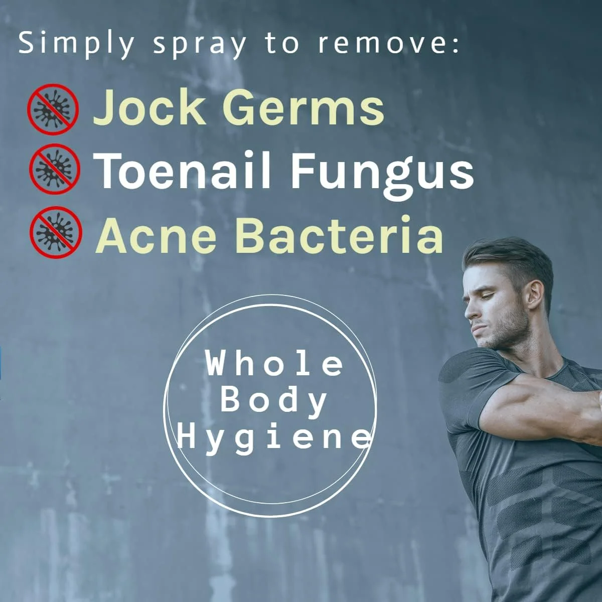 اسپری ضد میکروبی SkinSmart برای آقایان، بر پایه هیپوکلروس، دوش در یک بطری، از بین برنده باکتری های مرتبط