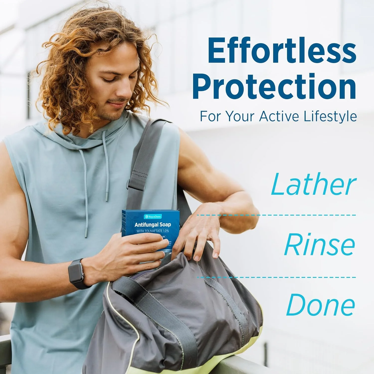 صابون روغن درخت چای ضد قارچ Roycederm: صابون درمانی با قدرت فوق العاده برای درمان قارچ پوستی، خارش و عفونت های قارچی - پاک کننده عمیق