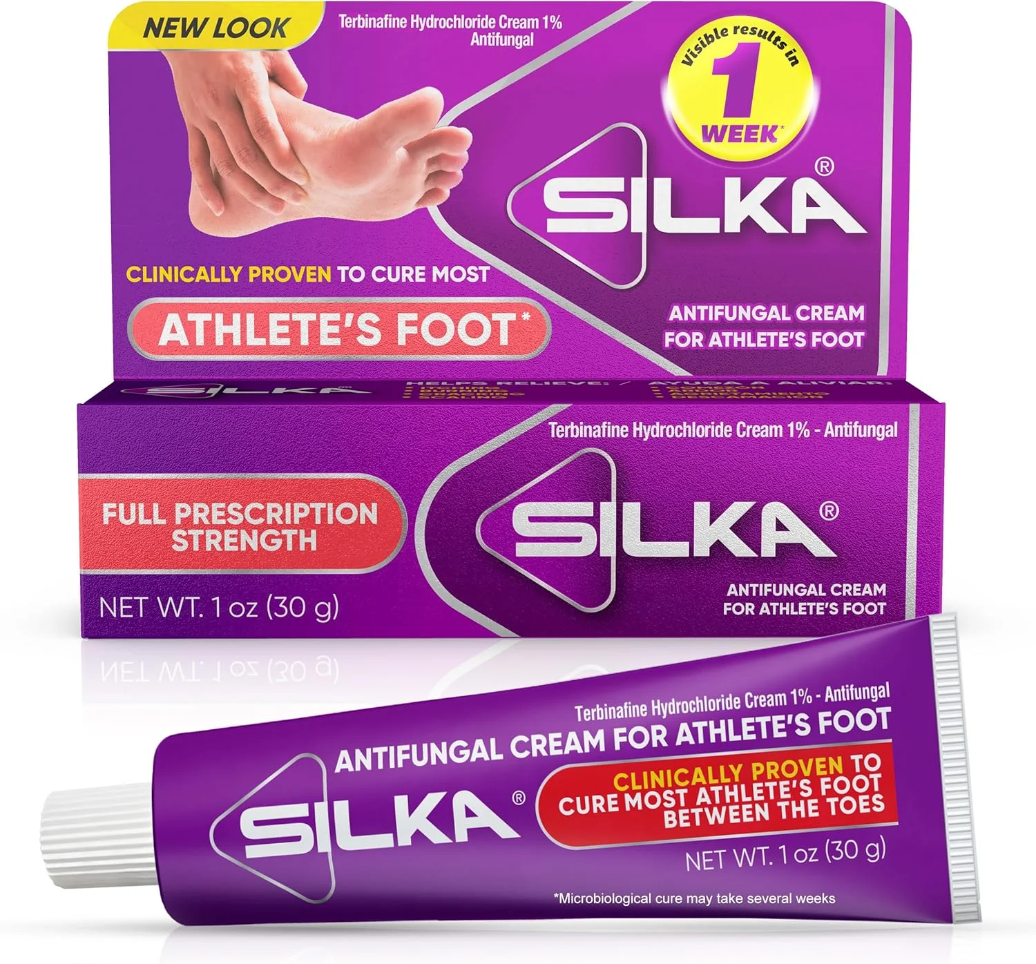 کرم ضد قارچ سیلکا، درمان موضعی ضد قارچ پا، درمان خارش و قارچ حلقوی، حداکثر قدرت، تسکین سریع خارش و سوزش، 30 گرم