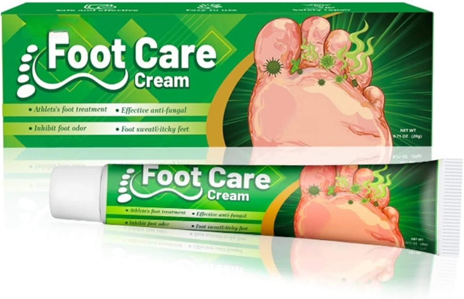 کرم گیاهی ضد قارچ پا ۲۰ گرمی، رفع بوی پا، تسکین خارش، ارتقاء سلامت پا، استعمال خارجی برای مراقبت از پا، تسکین دهنده و مغذی، حفظ تازگی و رفع بوی نامطبوع پا