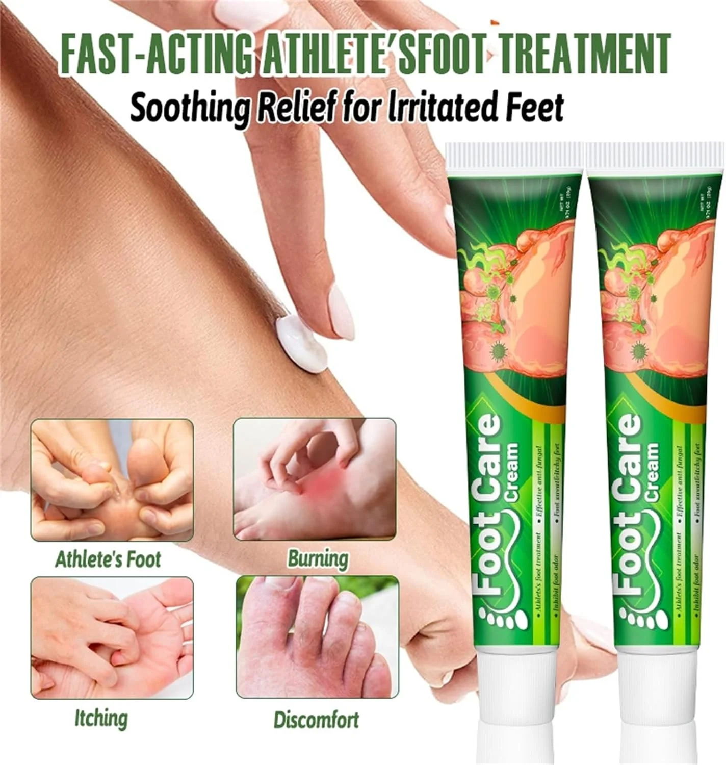 کرم گیاهی ضد قارچ پا ۲۰ گرمی، رفع بوی پا، تسکین خارش، ارتقاء سلامت پا، استعمال خارجی برای مراقبت از پا، تسکین دهنده و مغذی، حفظ تازگی و رفع بوی نامطبوع پا