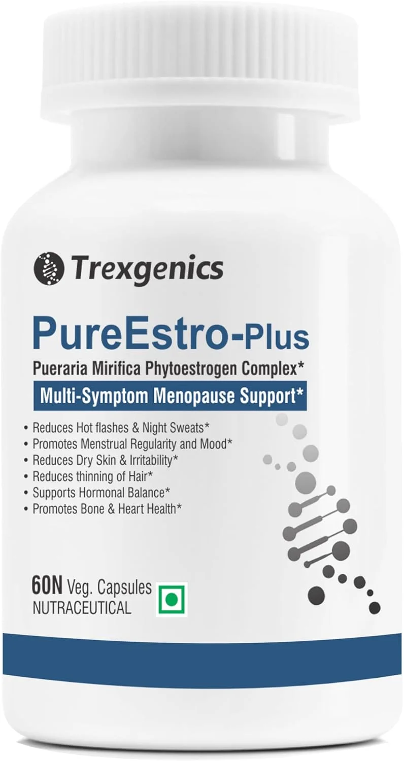 ترکس ژنیکس® پیور استرو پلاس کمپلکس پیشرفته پوراریا میریفیکا به همراه ویتامین ها و مواد معدنی ضروری (60 کپسول گیاهی)