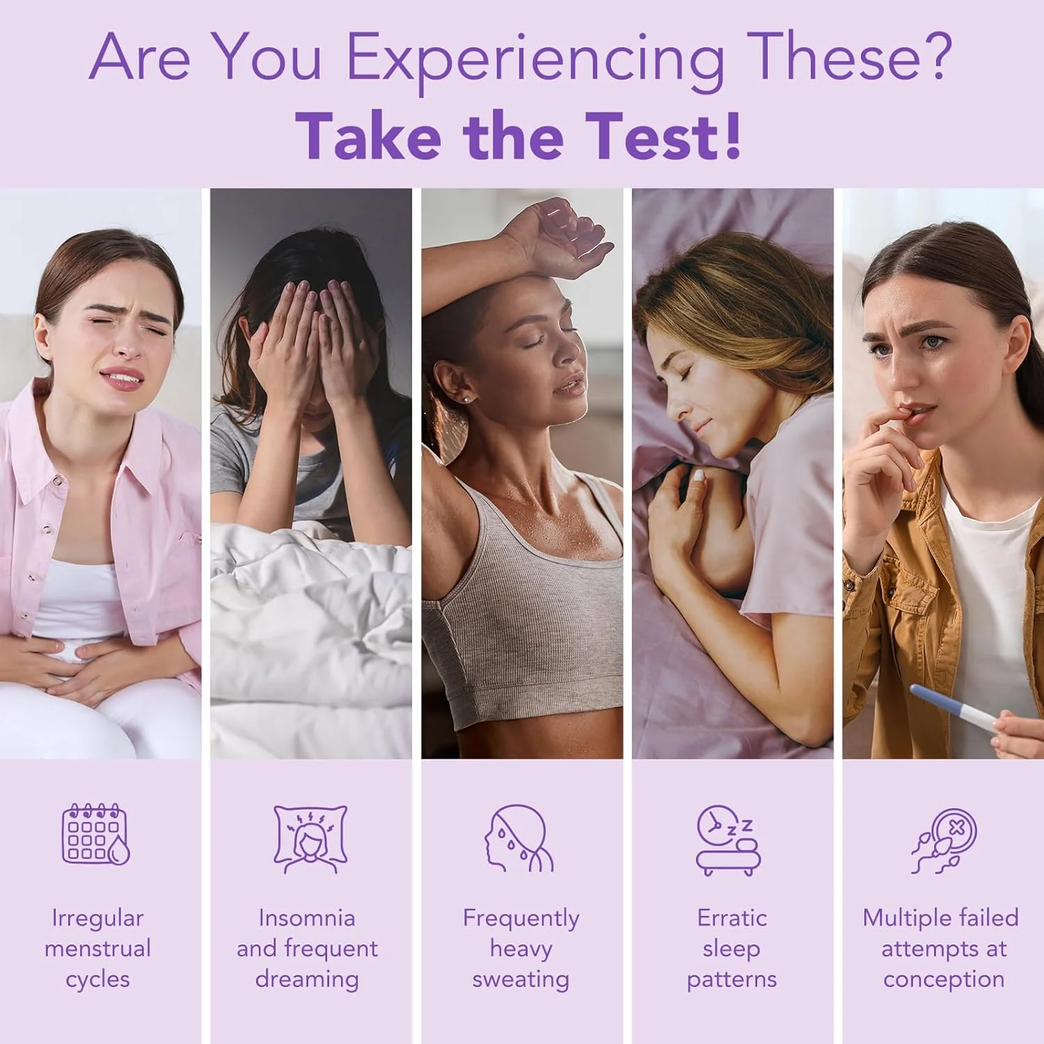 تست FSH ایزی@هوم: 10 نوار تست FSH - درک ذخیره تخمدان و بهینه سازی زمان بارداری در خانه