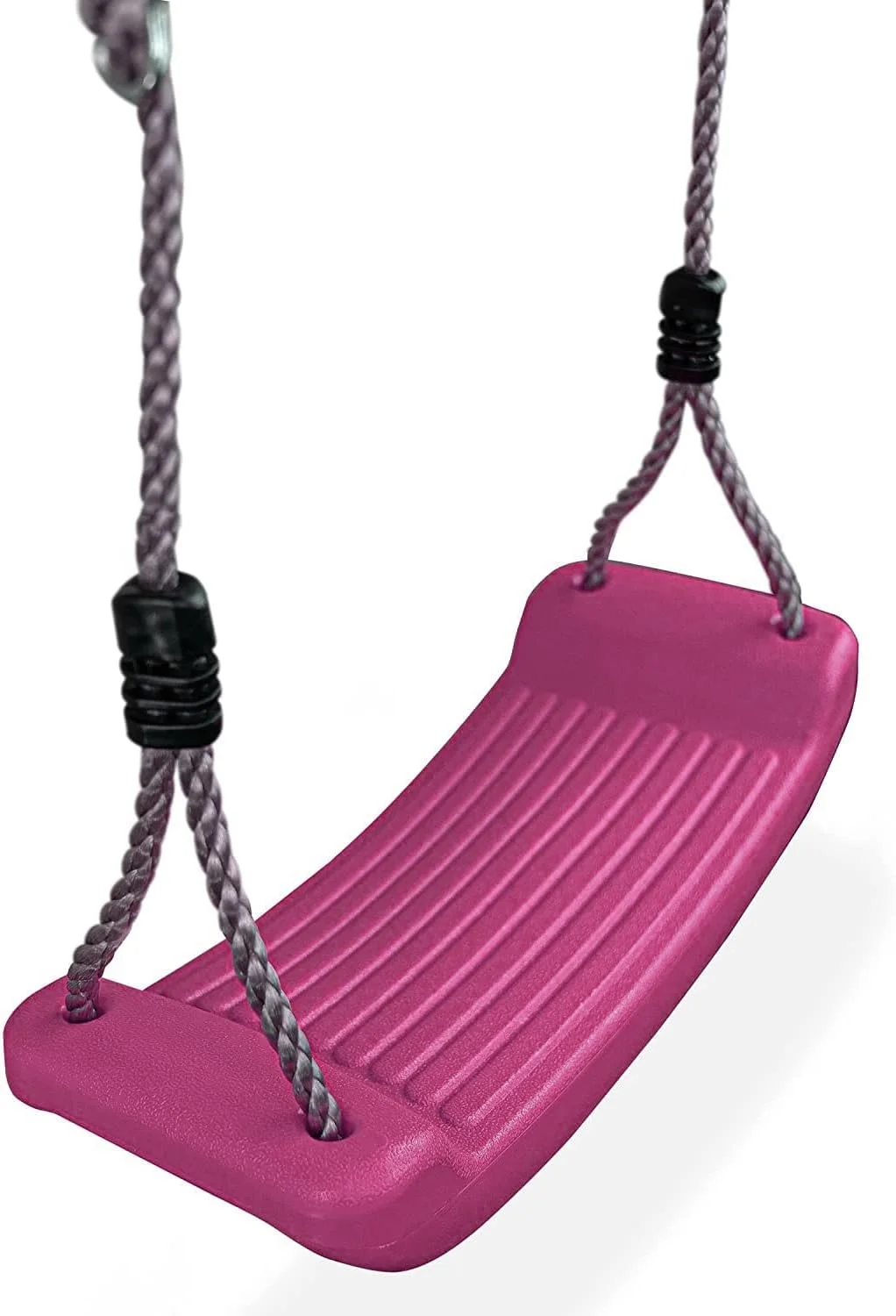 تاب بازی هوک - تخته تاب قابل تنظیم - تاب کودکانه ضد لغزش و مقاوم در برابر آب و هوا - لوازم جانبی باغ و زمین بازی - مناسب برای داخل و خارج از خانه - صورتی