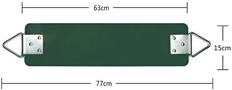 تاب بازی برای کودکان و بزرگسالان، تاب فضای باز حیاط با مثلث فلزی، تاب با دوام و مقاوم، جایگزین تاب، سبز