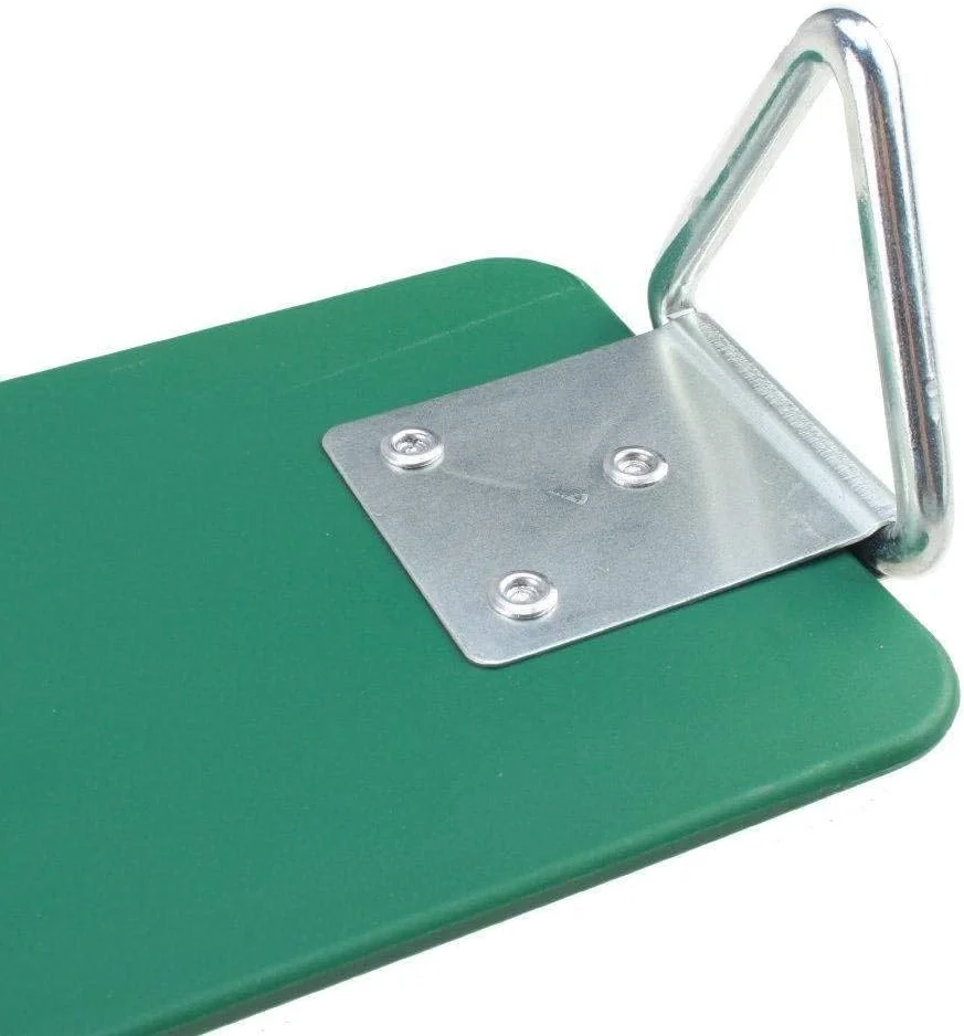 تاب بازی برای کودکان و بزرگسالان، تاب فضای باز حیاط با مثلث فلزی، تاب با دوام و مقاوم، جایگزین تاب، سبز