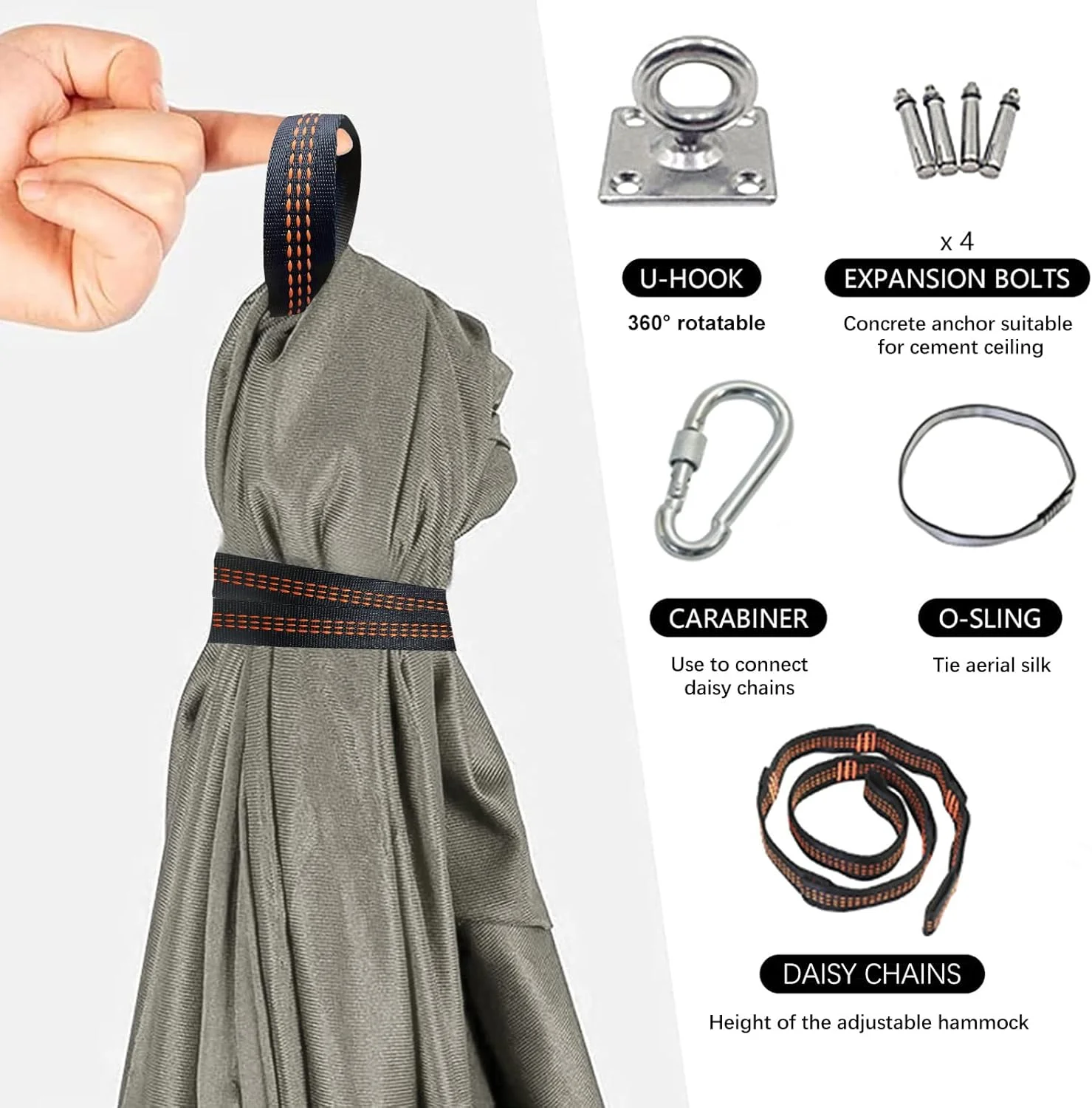 تاب حسی درمانی برای نوجوانان، تاب در آغوش گیرنده نوجوانان (شامل سخت افزار)، تخت آویز قابل تنظیم برای نوجوانان اوتیسم، ADHD، یکپارچگی آسپرگر