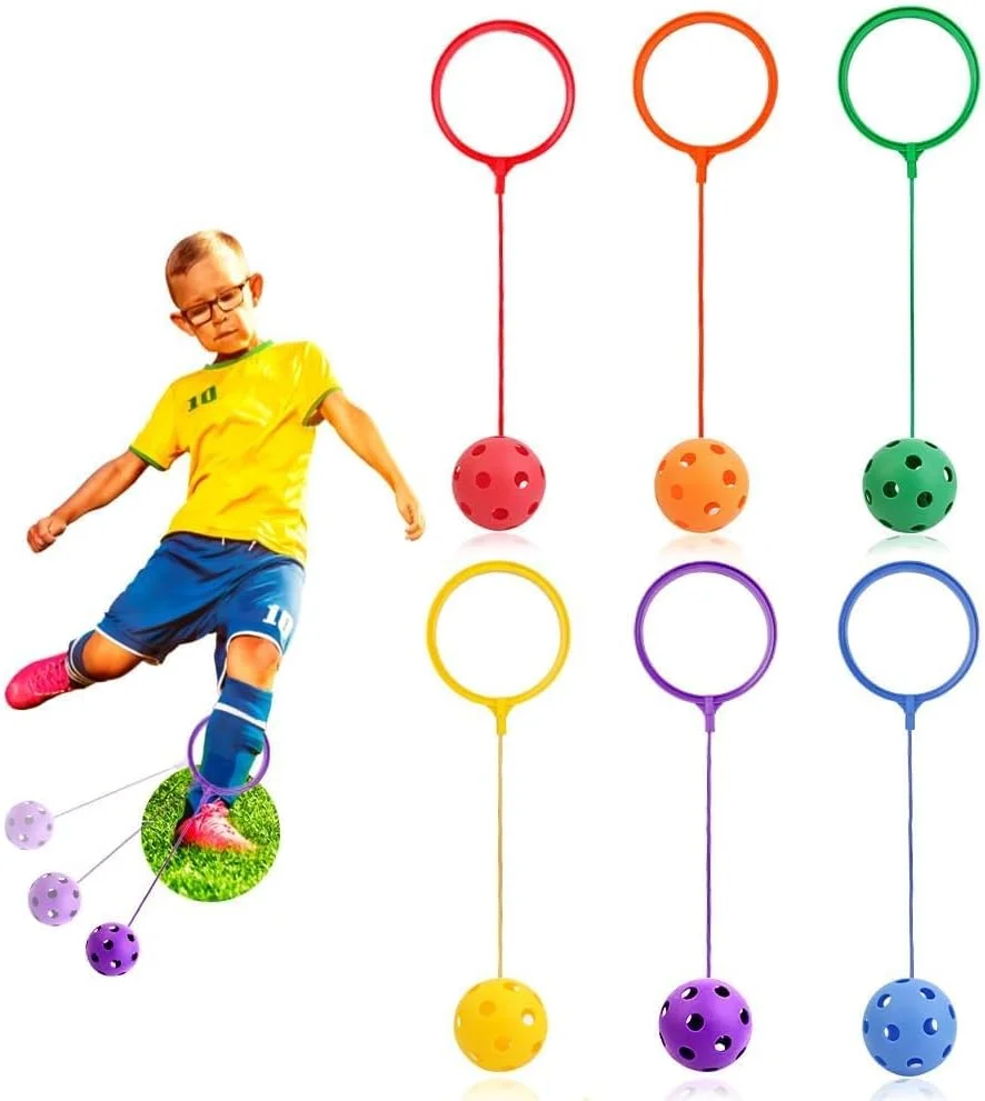 توپ های طناب زنی یلاژوی، 6 رنگ، قطر 15 سانتی متر، طناب های پرشی مچ پا، اسباب بازی های پرشی، توپ های ورزشی برای دختران و پسران، کلاس ورزش، زمین بازی خانگی، تمرین، چربی سوزی