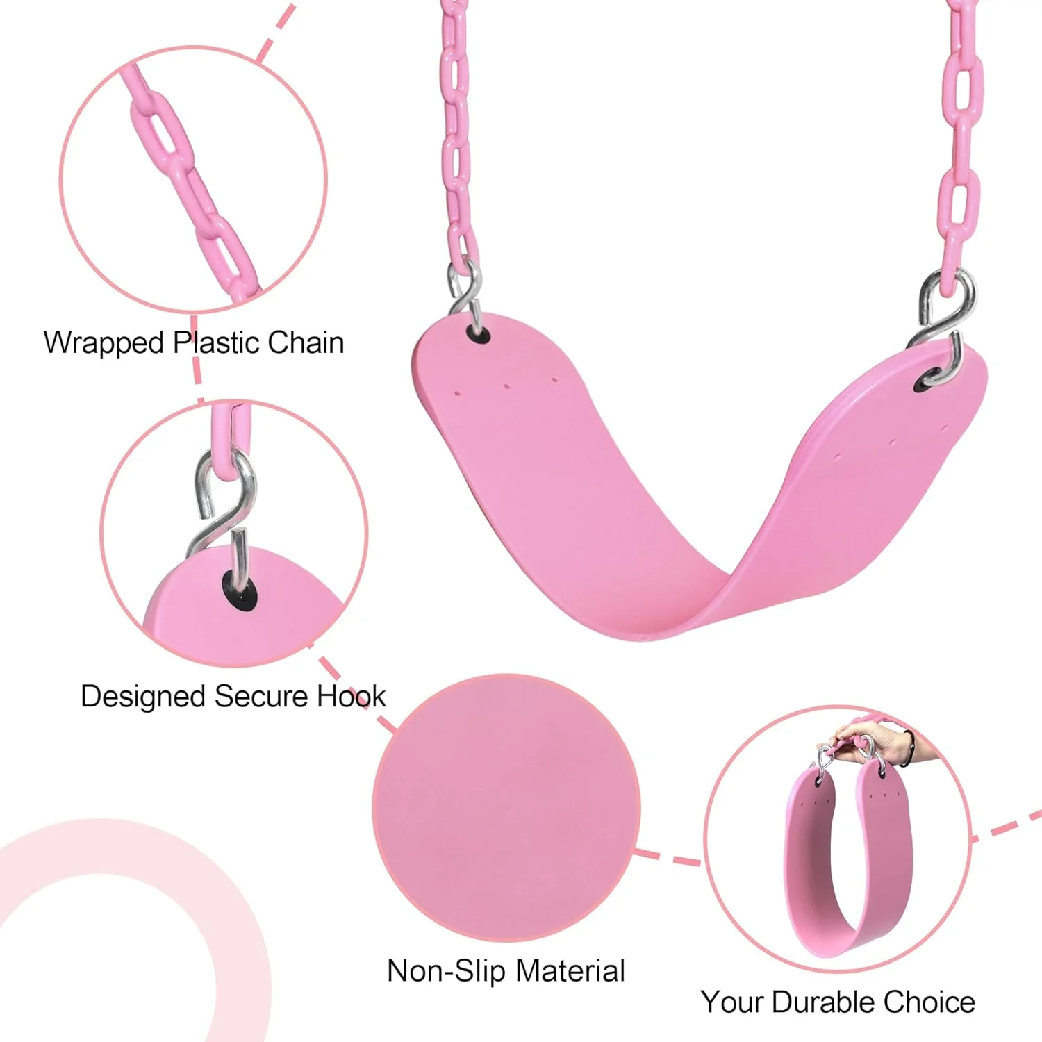 تاب صورتی مدل Take Me Away - زنجیر روکش پلاستیکی مقاوم - لوازم جانبی جایگزین تاب بازی تاب صورتی مدل Take Me Away - زنجیر روکش پلاستیکی مقاوم - لوازم جانبی جایگزین تاب بازی