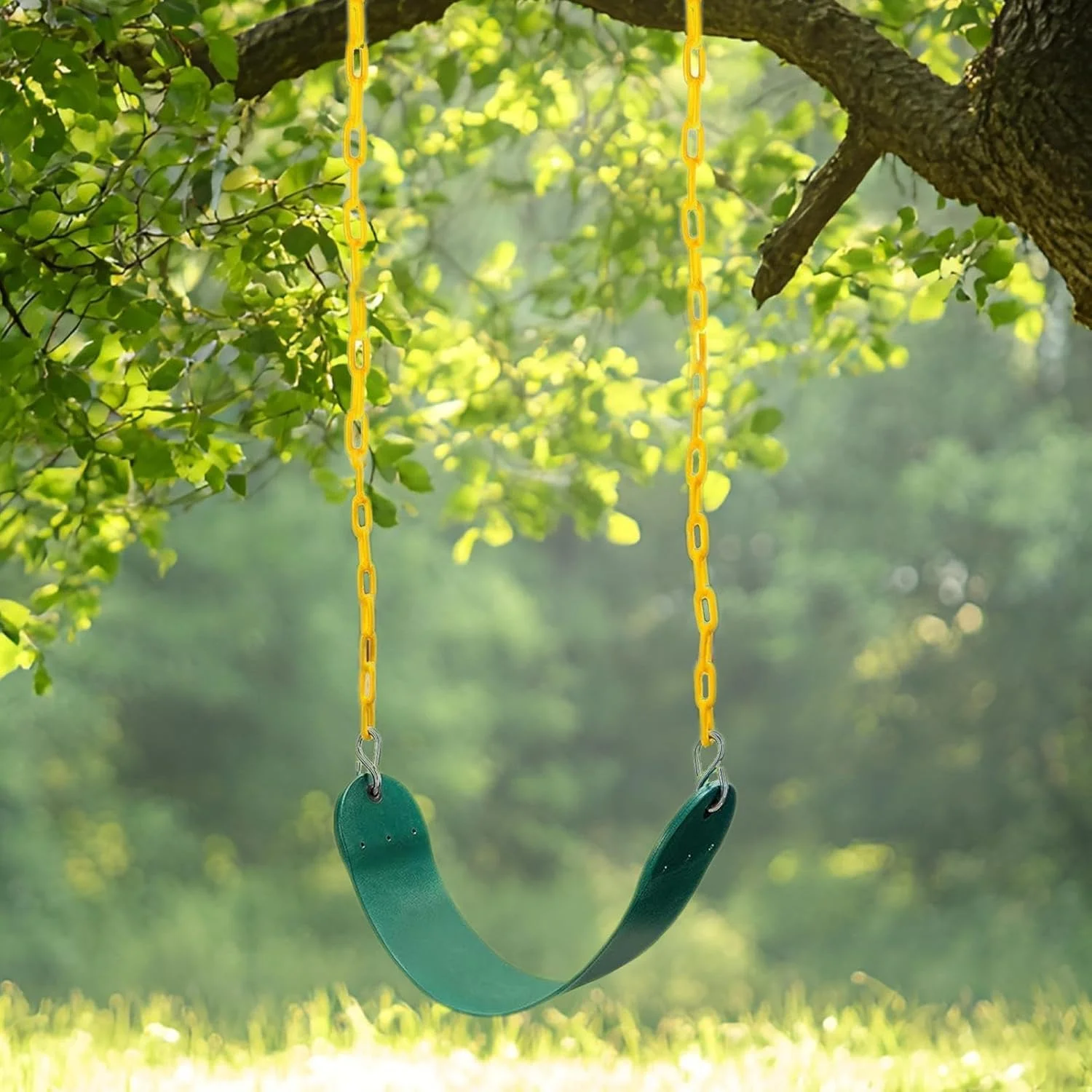 تاب بازی کودک - تاب بازی برای فضای باز | اسباب بازی تعاملی خانوادگی رنگ سبز برای کودکان پیش دبستانی، دانش آموزان، دختران و پسران