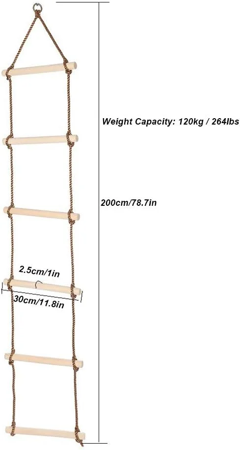 نردبان طنابی صعود - 2 متر، 120 کیلوگرم