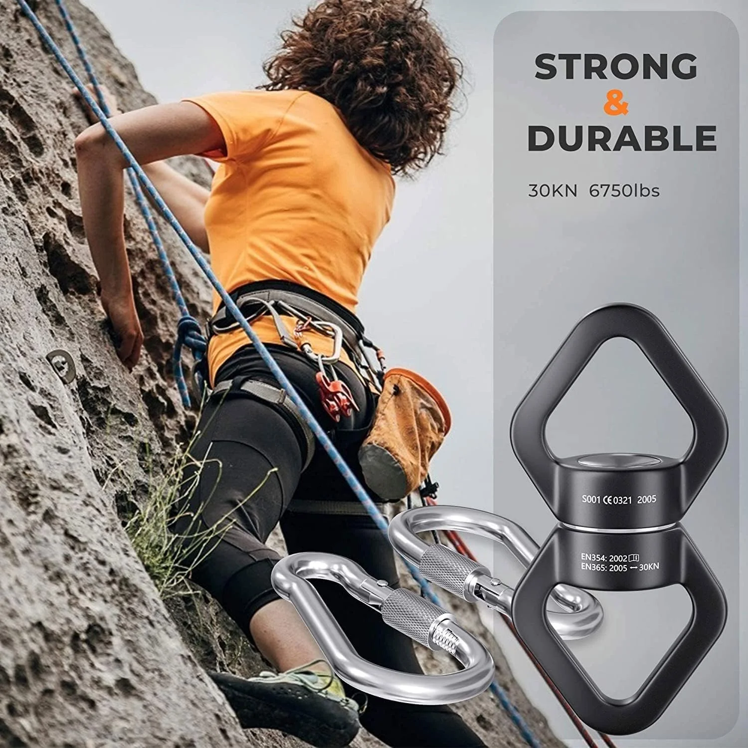 چرخشی تاب با 2 قلاب، دستگاه ایمنی چرخشی 30KN، چرخش 360 درجه برای یوگای هوایی، آویزان کردن تخت آویز، تاب درختی، صخره نوردی، لوازم جانبی آویزان داخلی و خارجی، آویز تاب سنگین چرخشی تاب با 2 قلاب، دستگاه ایمنی چرخشی 30KN، چرخش 360 درجه برای یوگای هوایی، آویزان کردن تخت آویز، تاب درختی، صخره نوردی، لوازم جانبی آویزان داخلی و خارجی، آویز تاب سنگین