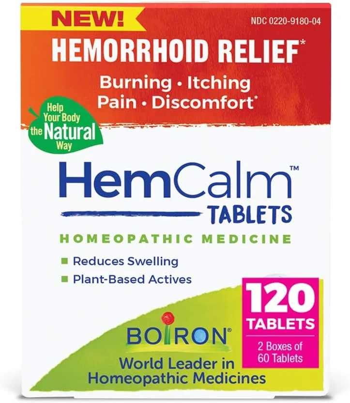 قرص های هم کلالم بورون برای تسکین درد، خارش، تورم یا ناراحتی ناشی از هموروئید - 120 عدد (بسته 1 عددی)