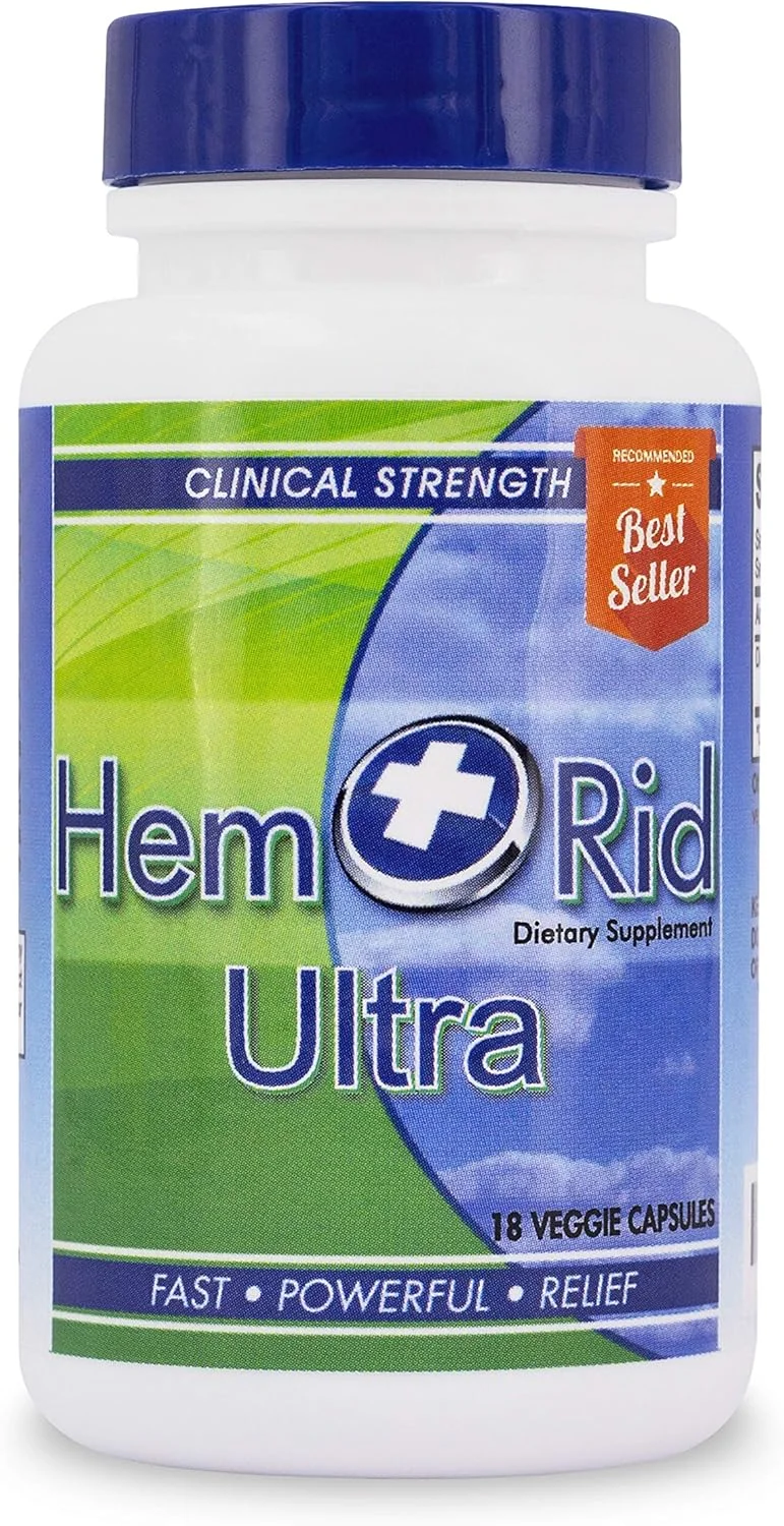 قرص های گیاهی همورئید HemRid Ultra برای تسکین سریع (دوز 2 هفته ای) - ساخت ایالات متحده آمریکا - اطمینان از عملکرد یا بازگشت وجه