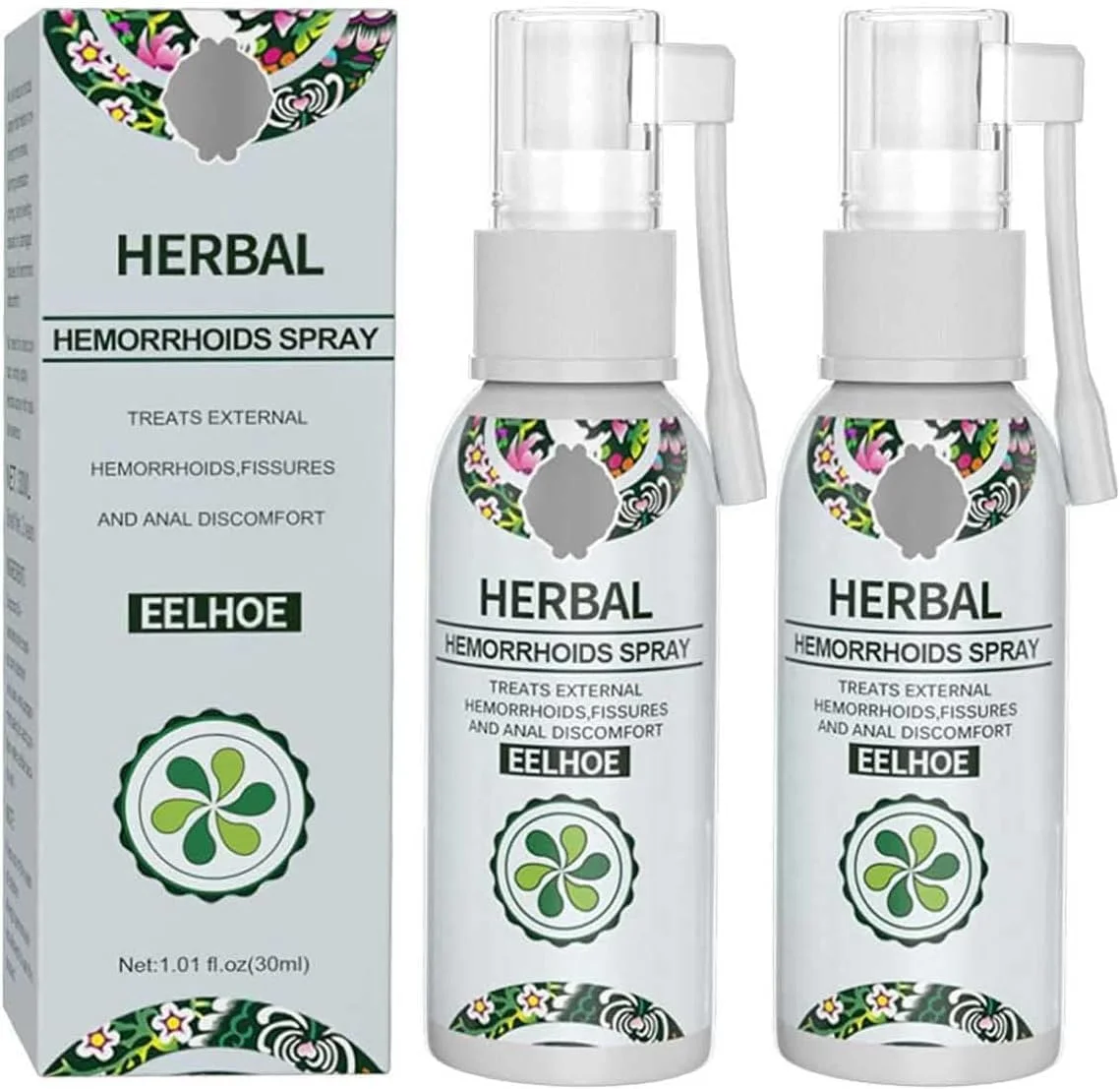 اسپری تسکین دهنده سریع بواسیر: فرمول گیاهی طبیعی، داخلی و خارجی، اسپری آرامش بخش مقعد، تسکین خارش و درد
