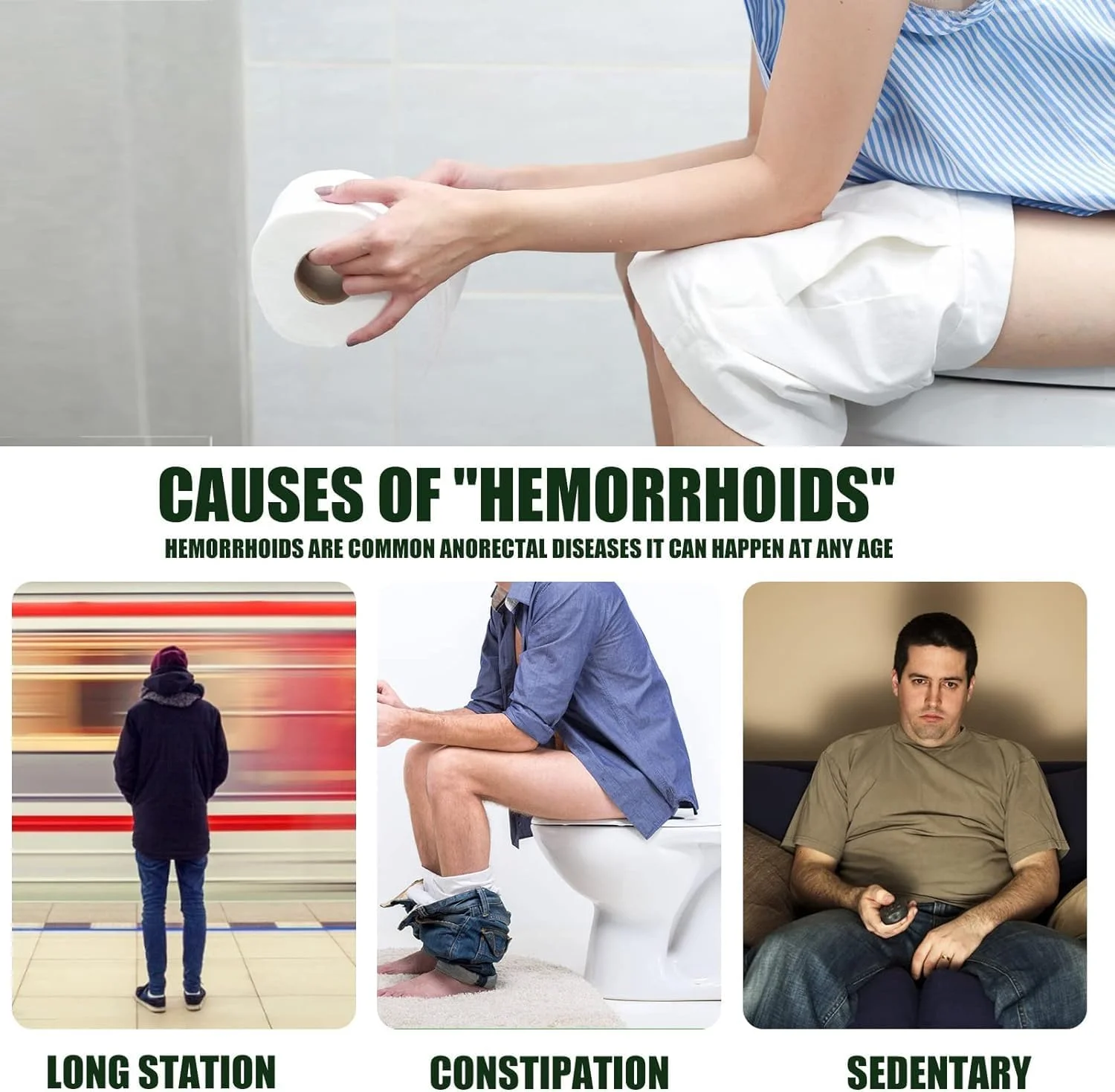 اسپری تسکین سریع بواسیر - فرمول گیاهی طبیعی برای استفاده داخلی و خارجی، تسکین دهنده خارش و درد بواسیر، درمان موثر مراقبت از مقعد (1 عدد)