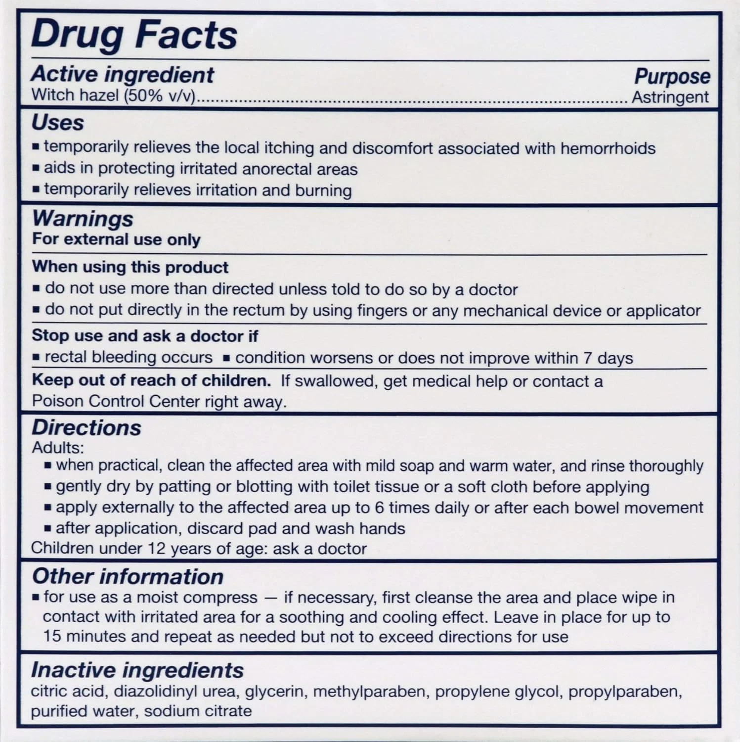 پدهای خنک کننده دارویی Tucks، ۴۰ عدد