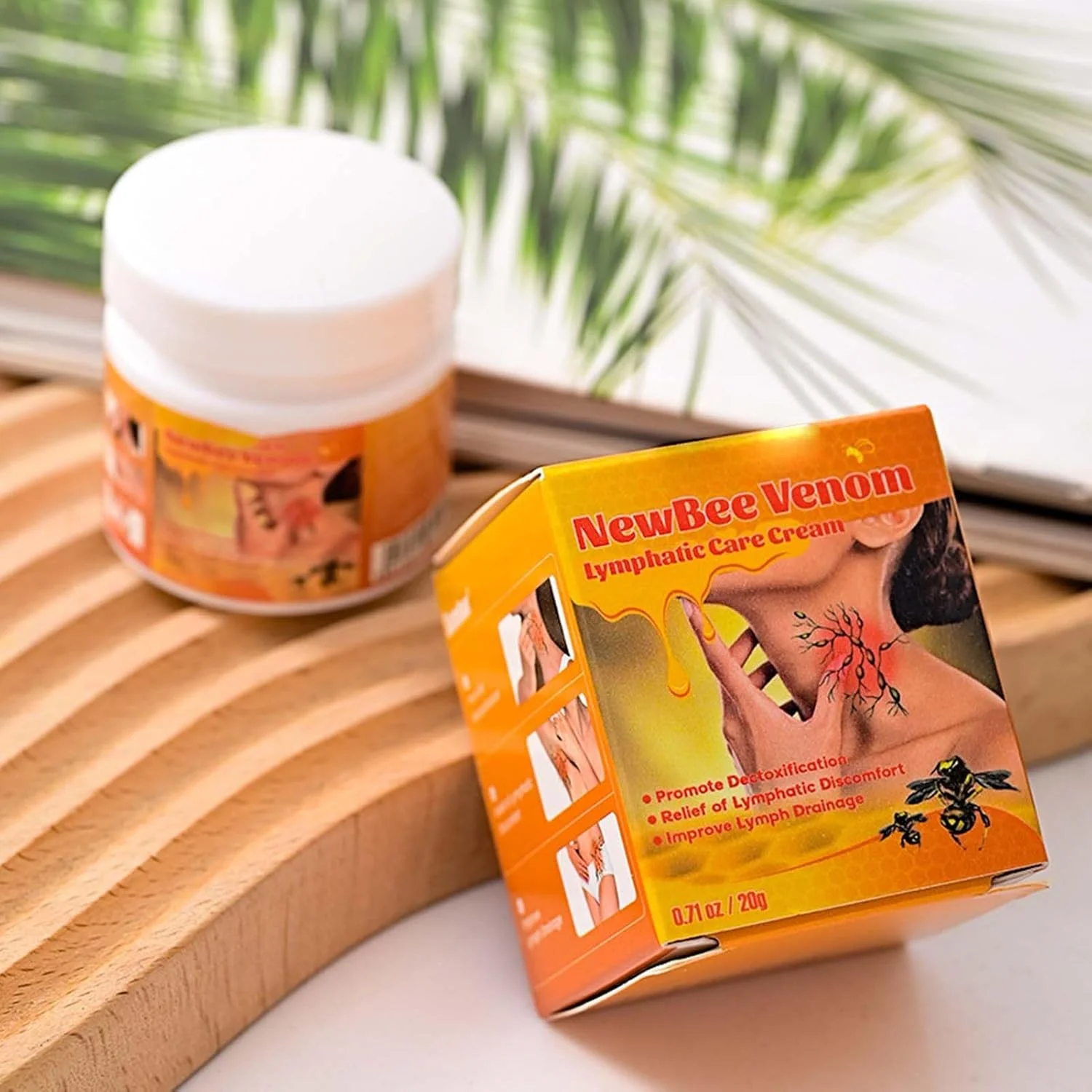 کرم کاهش تورم - کرم تسکین دهنده تورم 20 گرمی | لوسیون ملایم برای بهبودی زیر بغل، گردن، کبودی، ماساژ، پاها و گردن بانوان