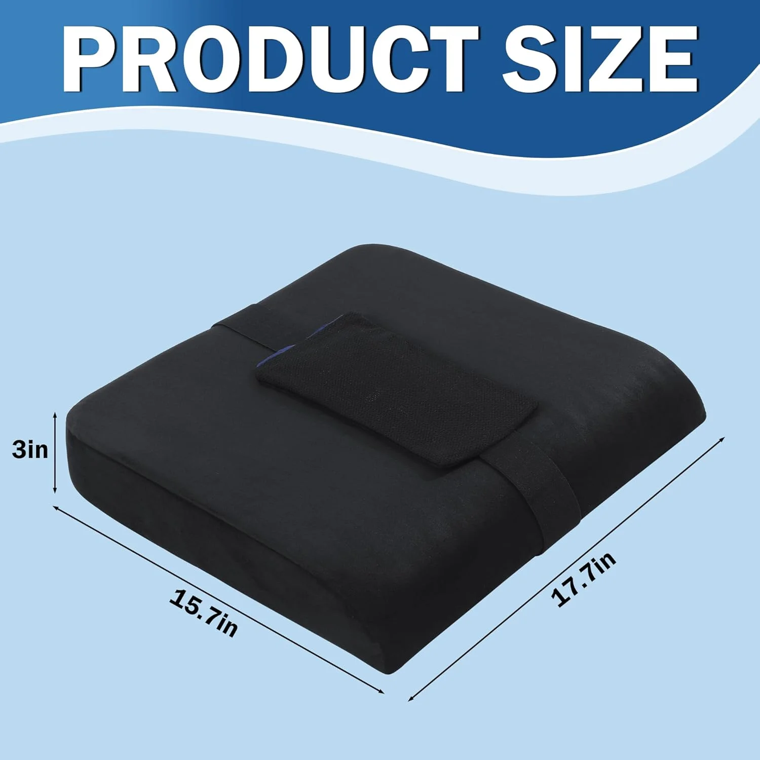 بالشتک هموروئید ROYALAY برای نشستن، کوسن صندلی فوم حافظه‌دار برای تسکین درد هموروئید به همراه دو کیسه یخ، کوسن تسکین درد دنبالچه برای خانه و اداره