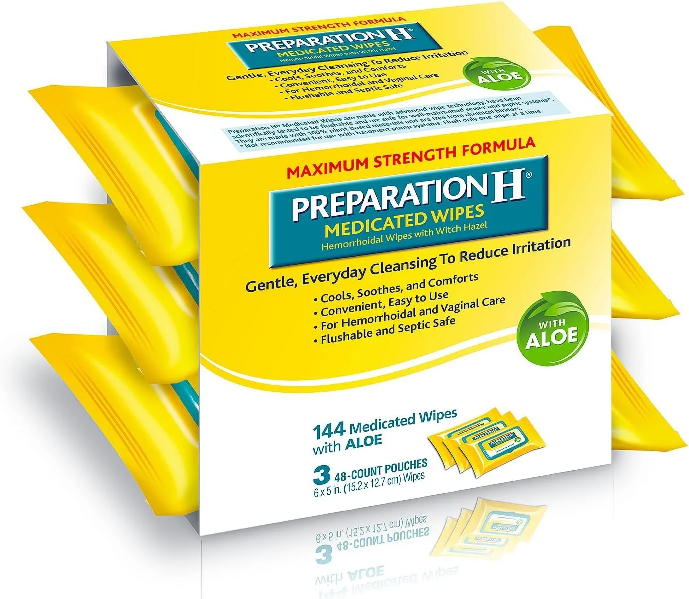 دستمال مرطوب بهداشتی، ۱۴۴ عدد